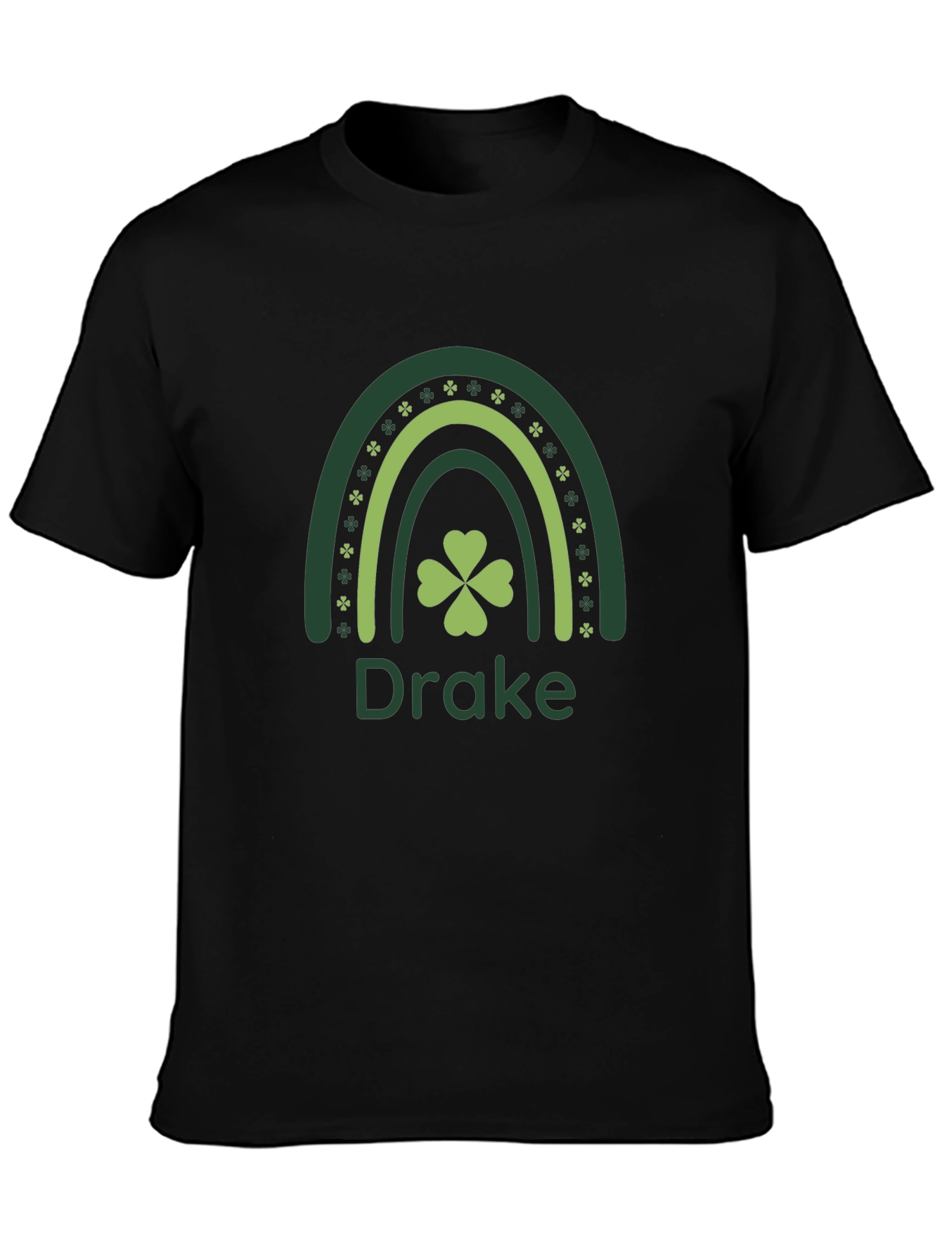 St. Patricks Day Personalized Shamrock Rainbow T-Shirt