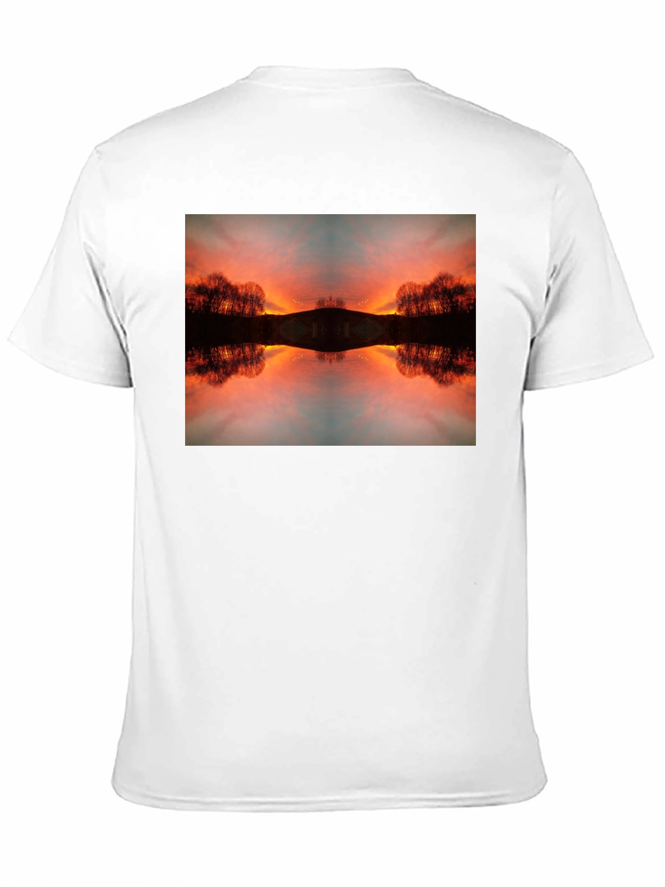 Sunset Reflection Graphic Tee - Black