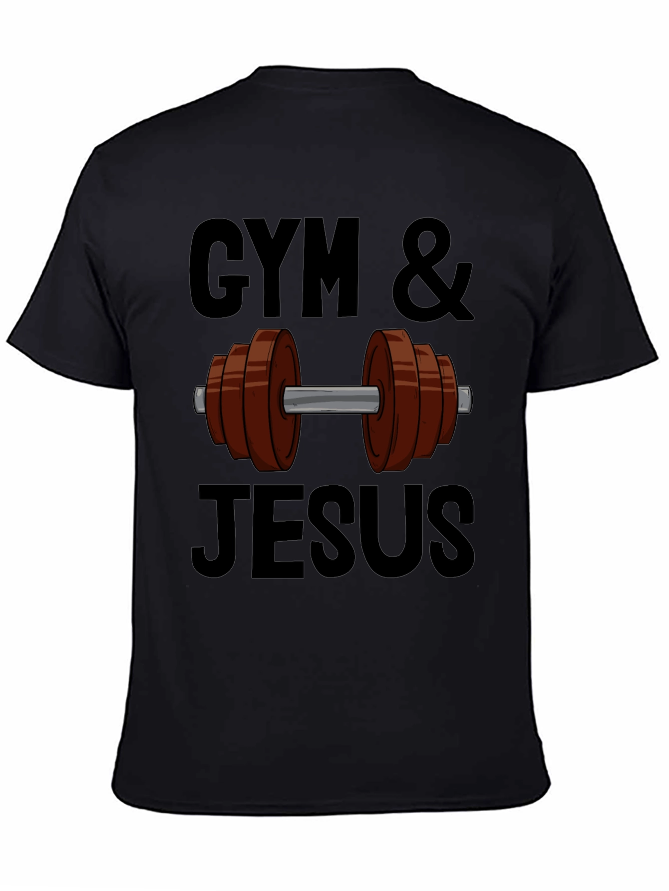 Gym & Jesus Graphic T-Shirt