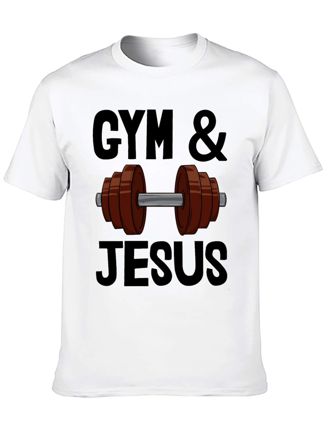 Gym & Jesus Graphic T-Shirt
