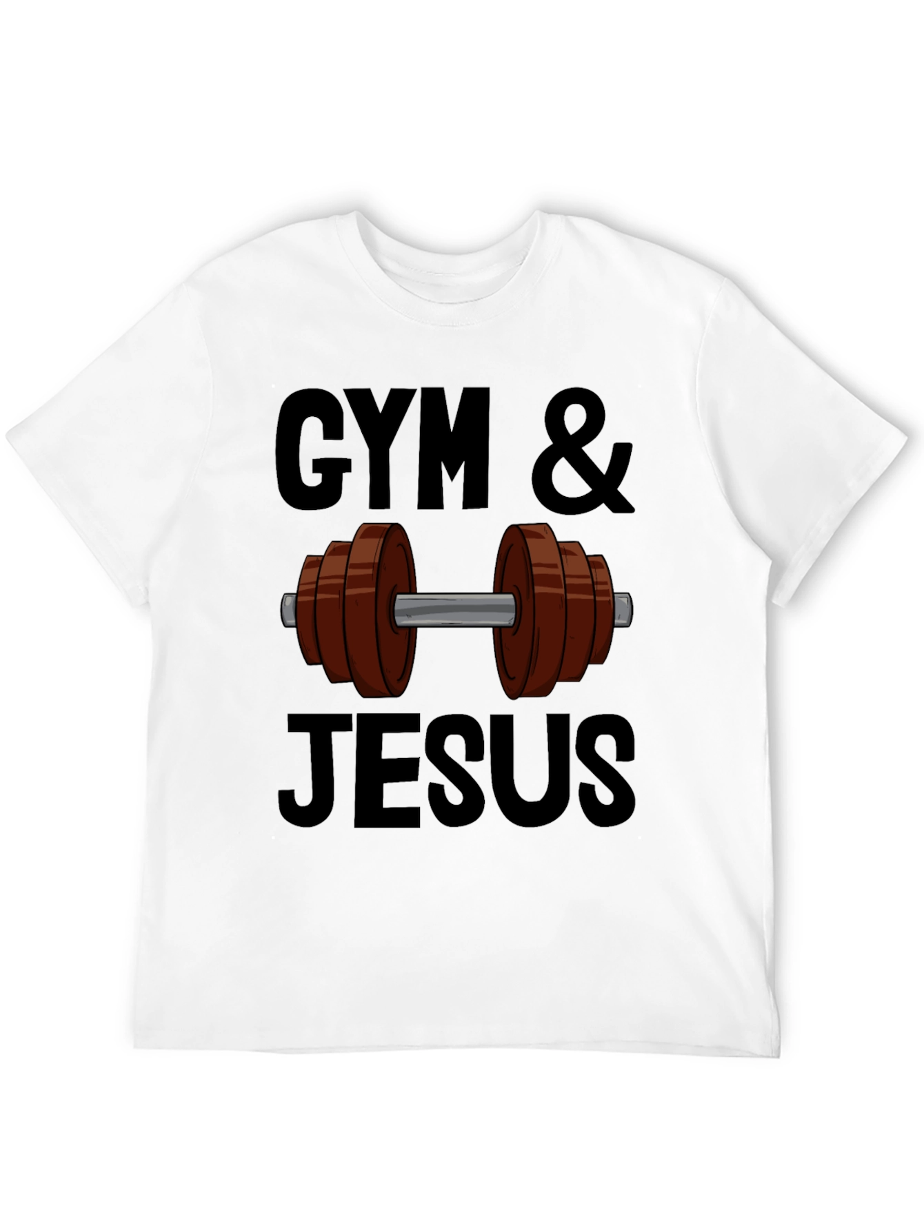 Gym & Jesus Graphic T-Shirt