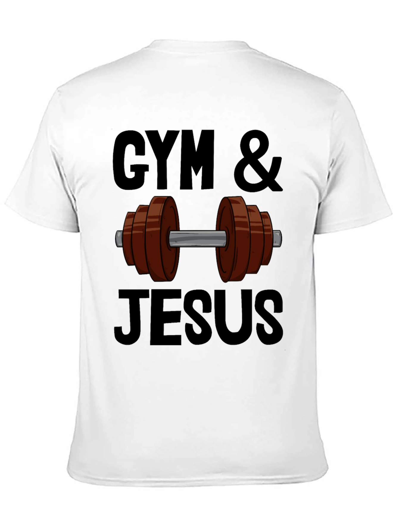 Gym & Jesus Graphic T-Shirt