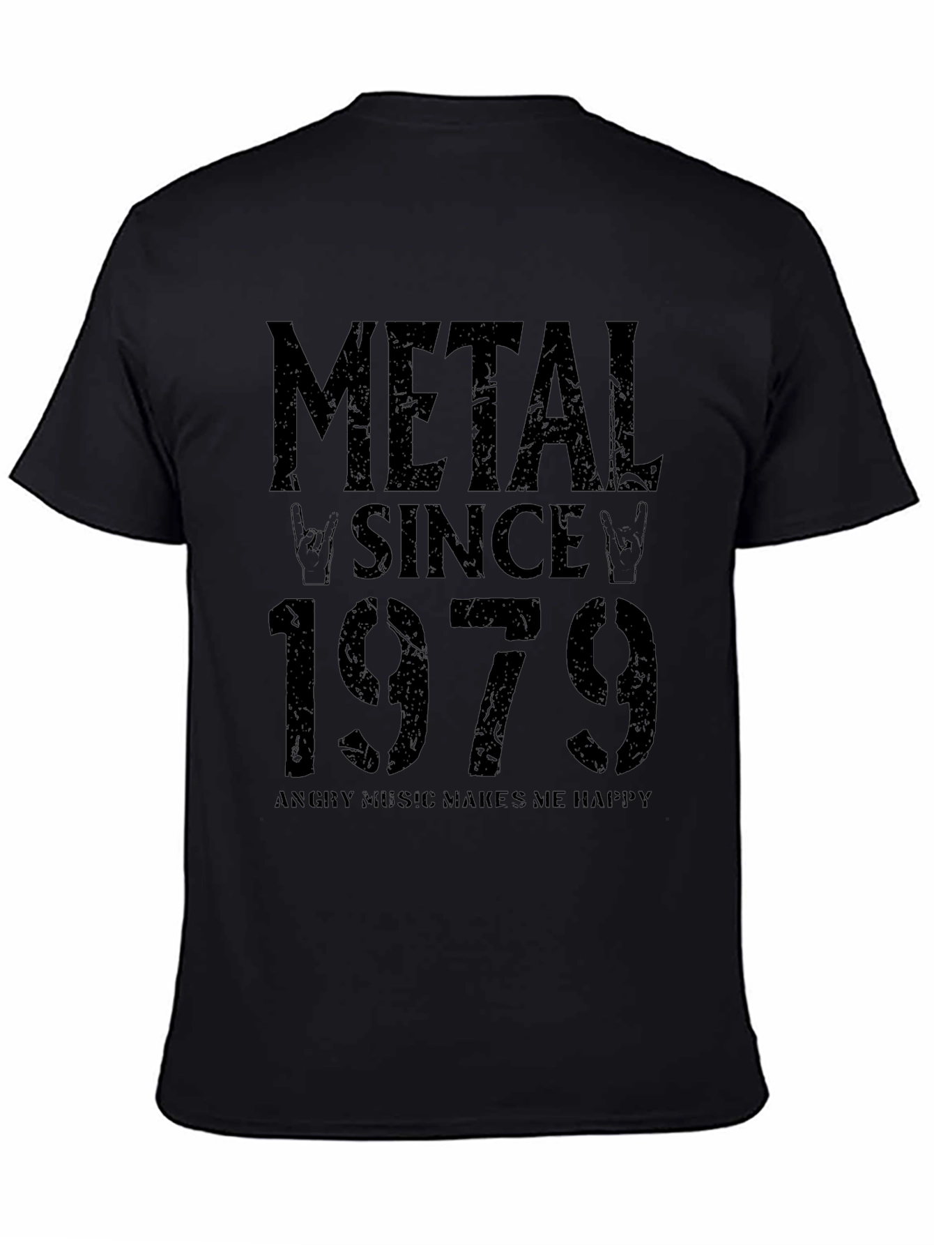 Metal Since 1979 Black Graphic T-Shirt