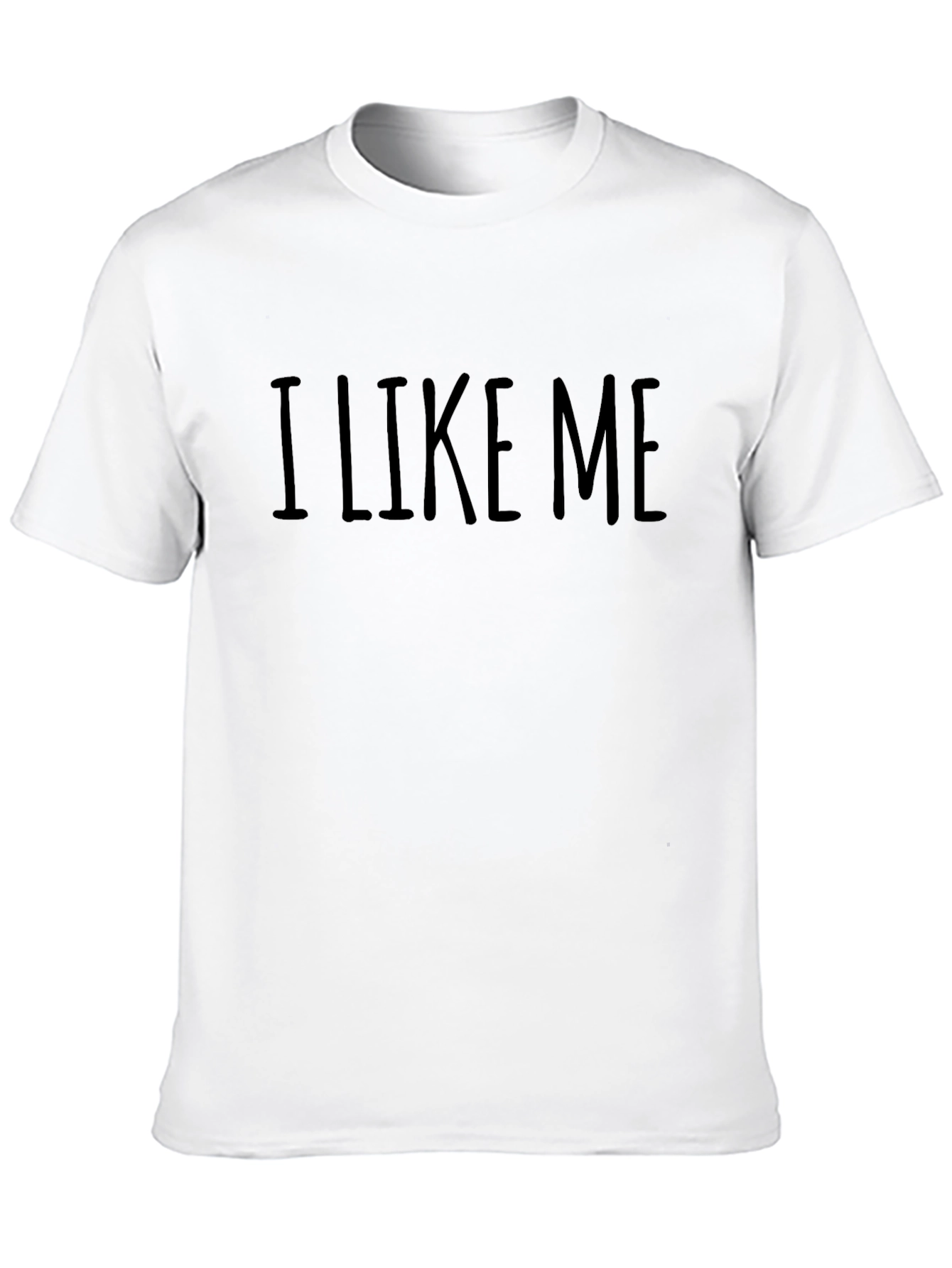 I Like Me T-Shirt - Black Crew Neck Tee