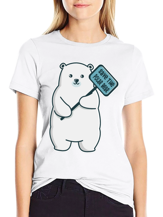 Save the Polar Bear Graphic T-Shirt