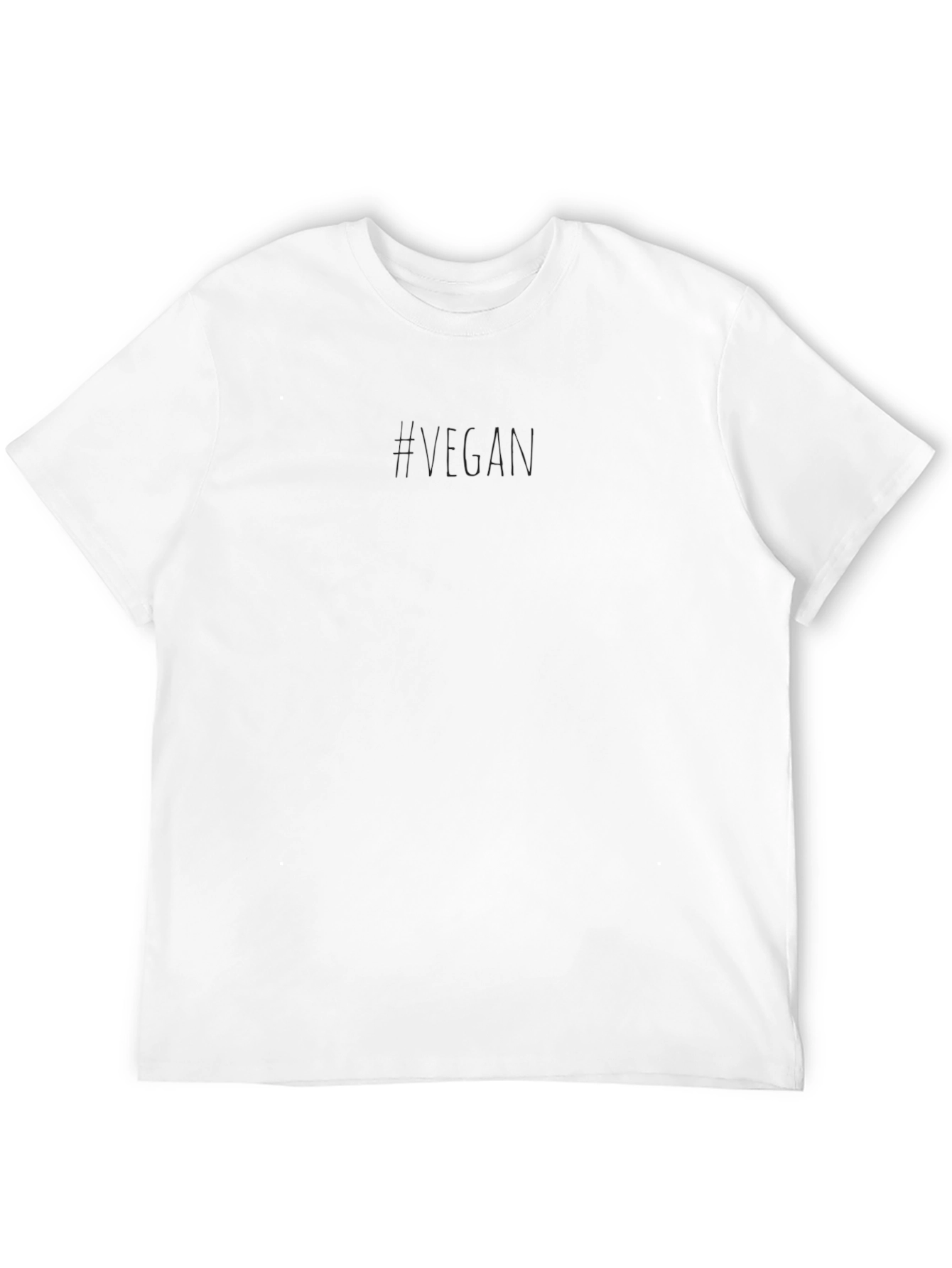 Vegan Statement Tee - Soft Cotton Crew Neck