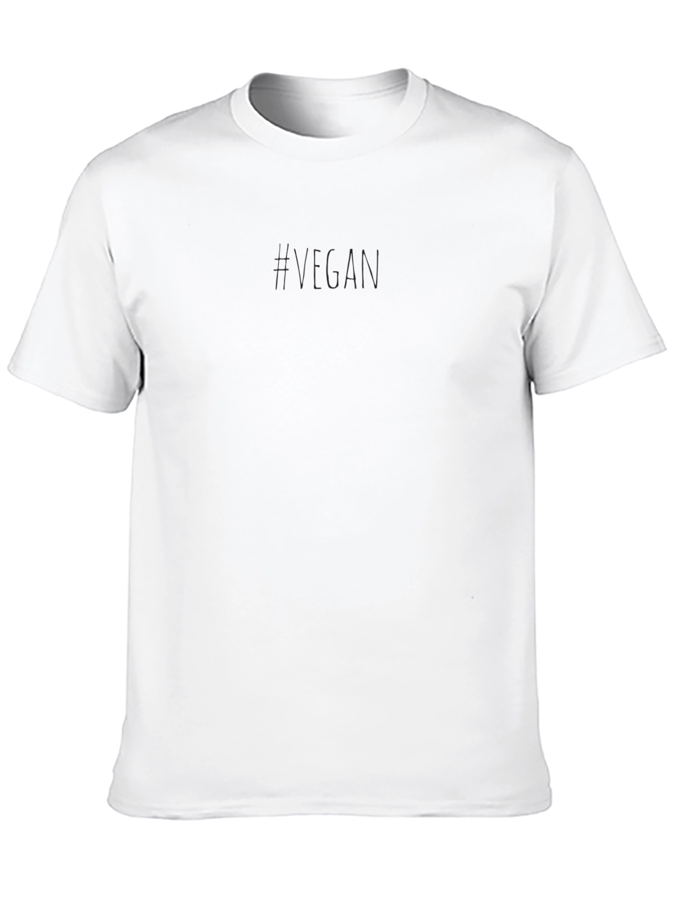Vegan Statement Tee - Soft Cotton Crew Neck