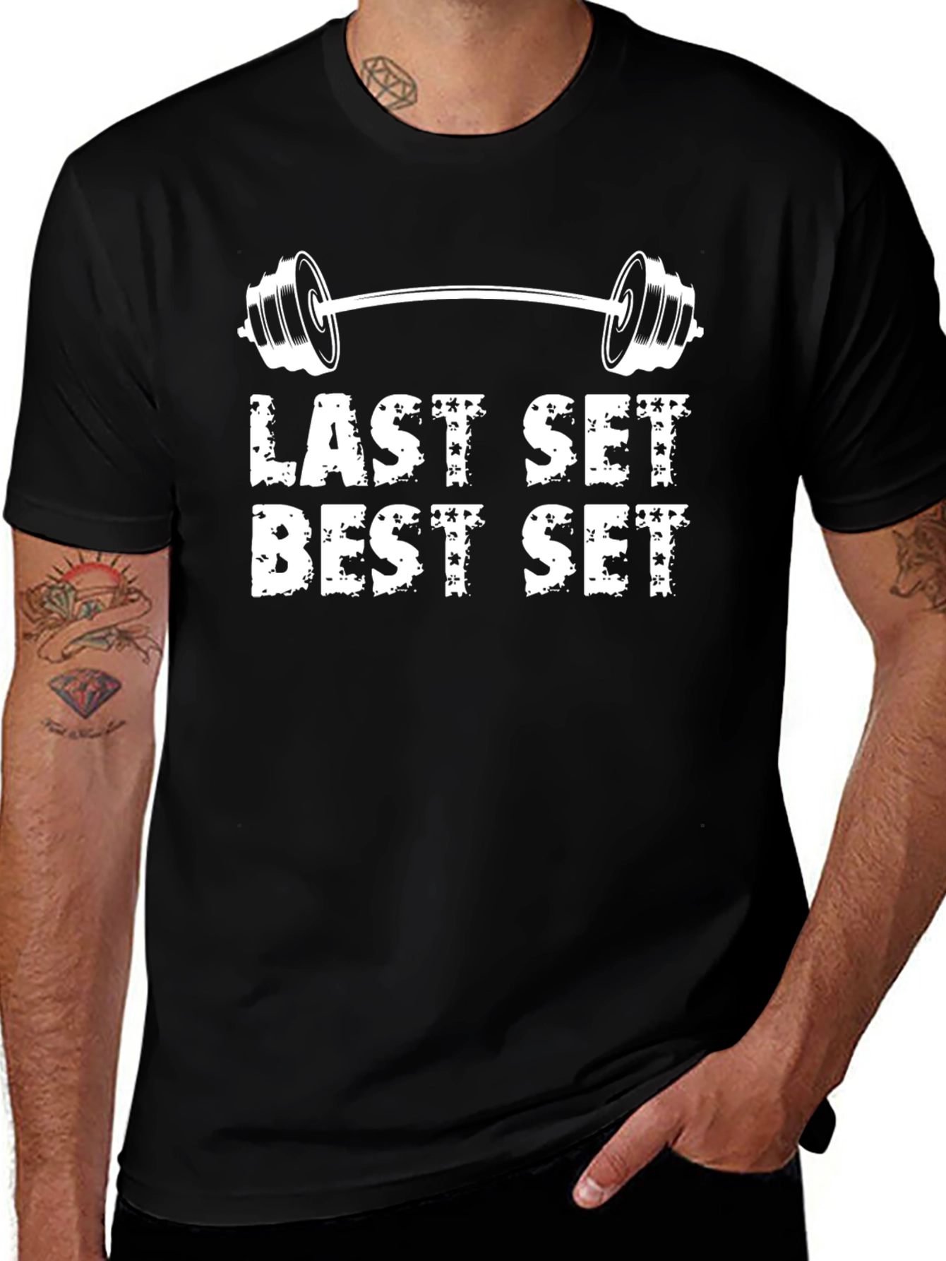 Last Set Best Set Black Graphic T-Shirt