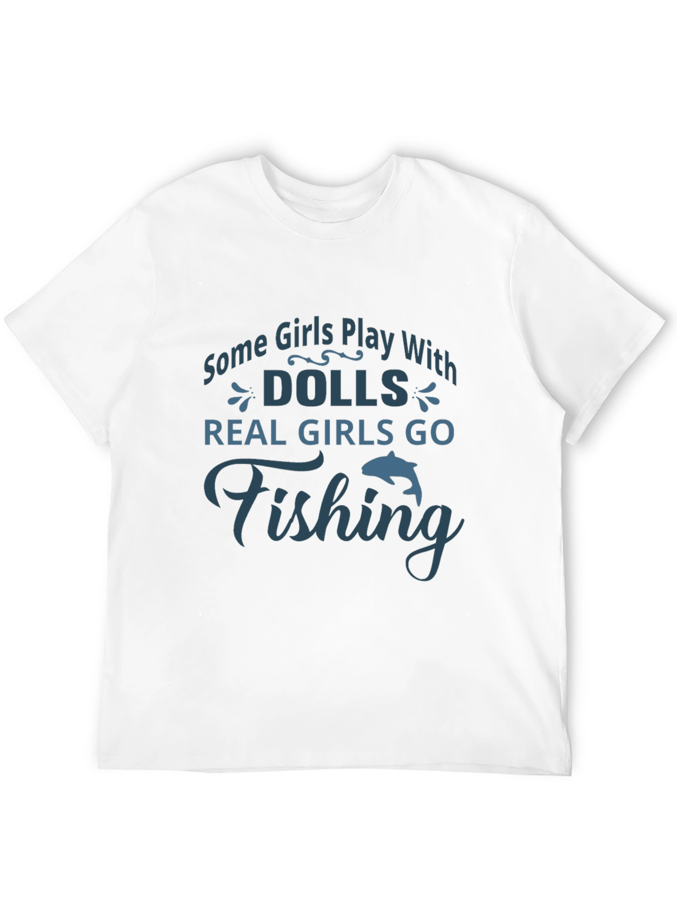 Real Girls Go Fishing Graphic Tee