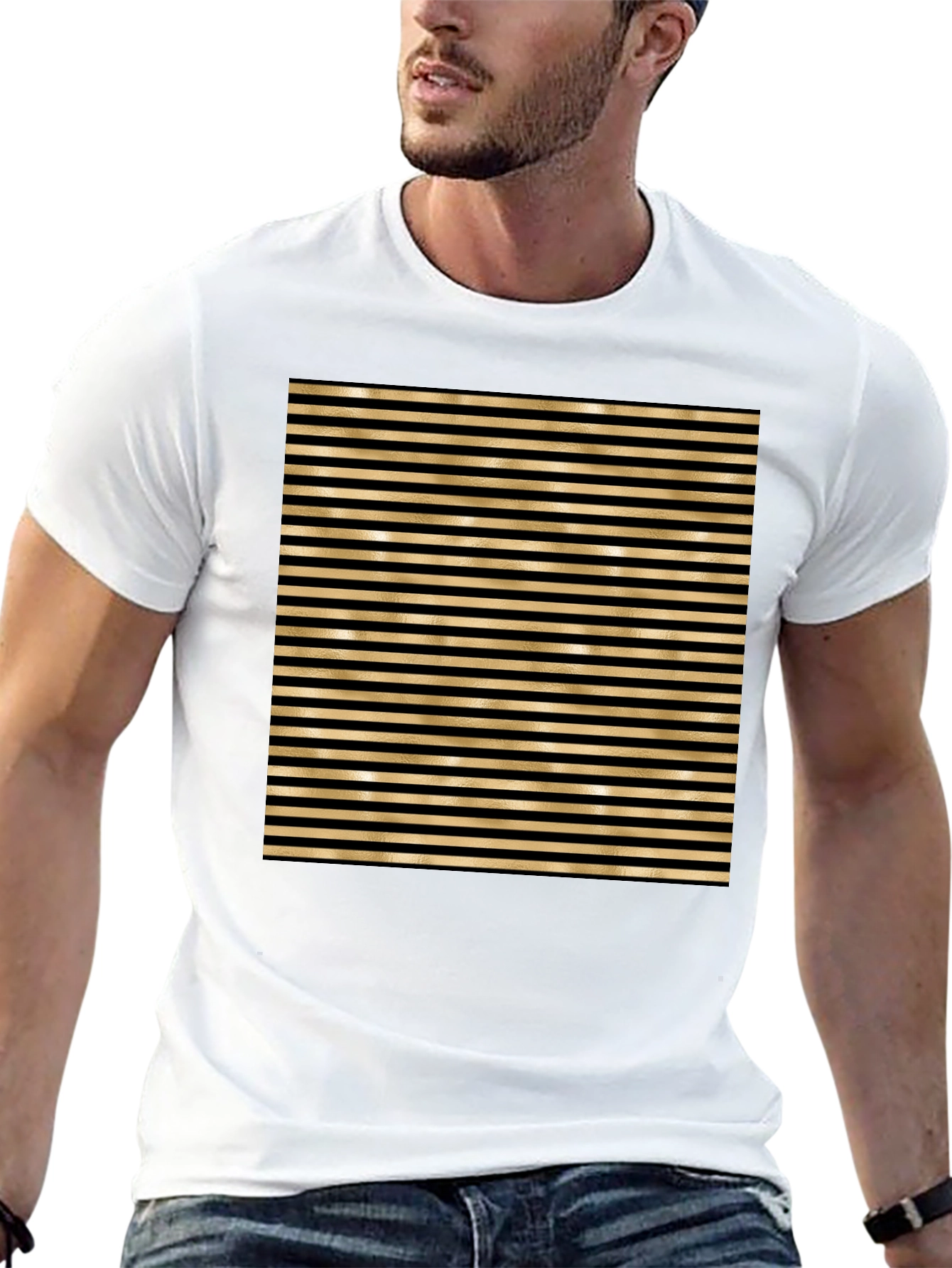 Striped Black T-Shirt