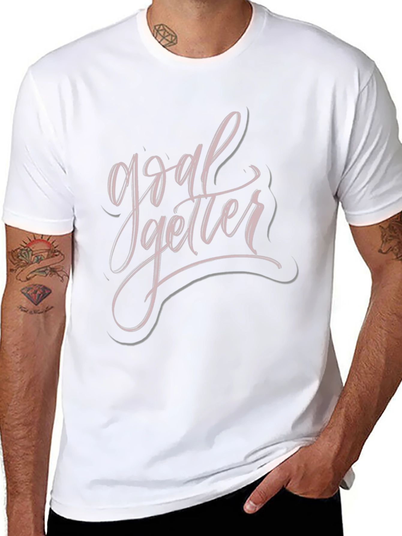 Goal Getter Graphic Tee - Stylish Black T-Shirt