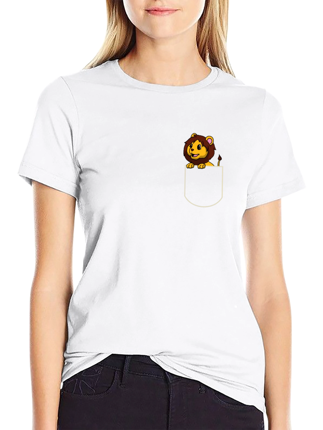 Lion Cub Pocket Tee - Fun & Stylish