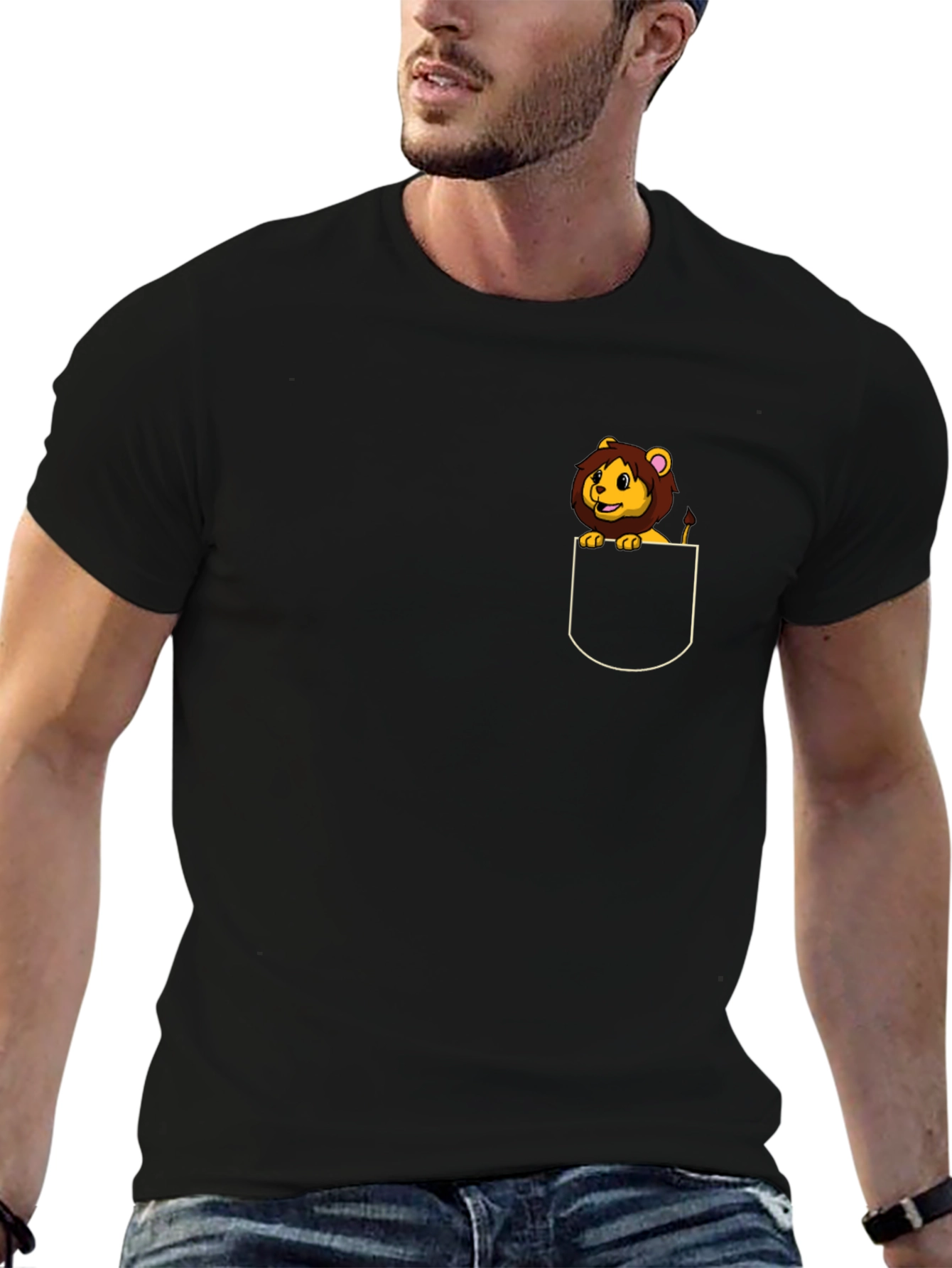 Lion Cub Pocket Tee - Fun & Stylish