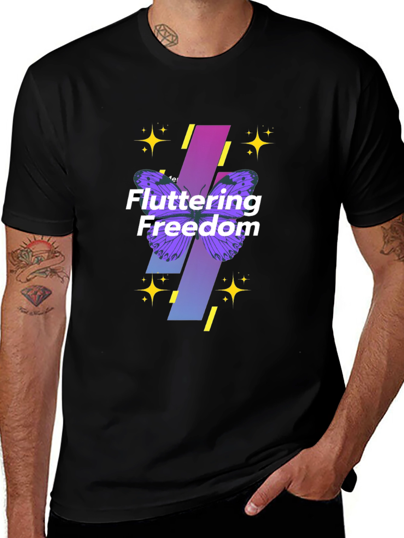 Fluttering Freedom Graphic T-Shirt