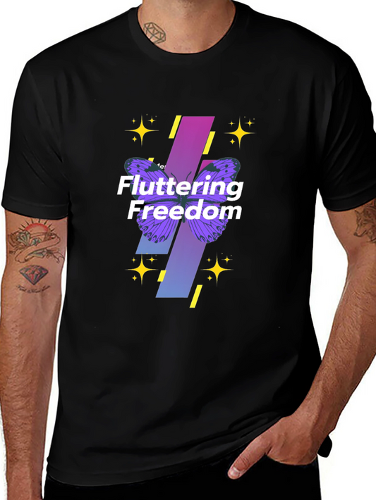Fluttering Freedom Graphic T-Shirt