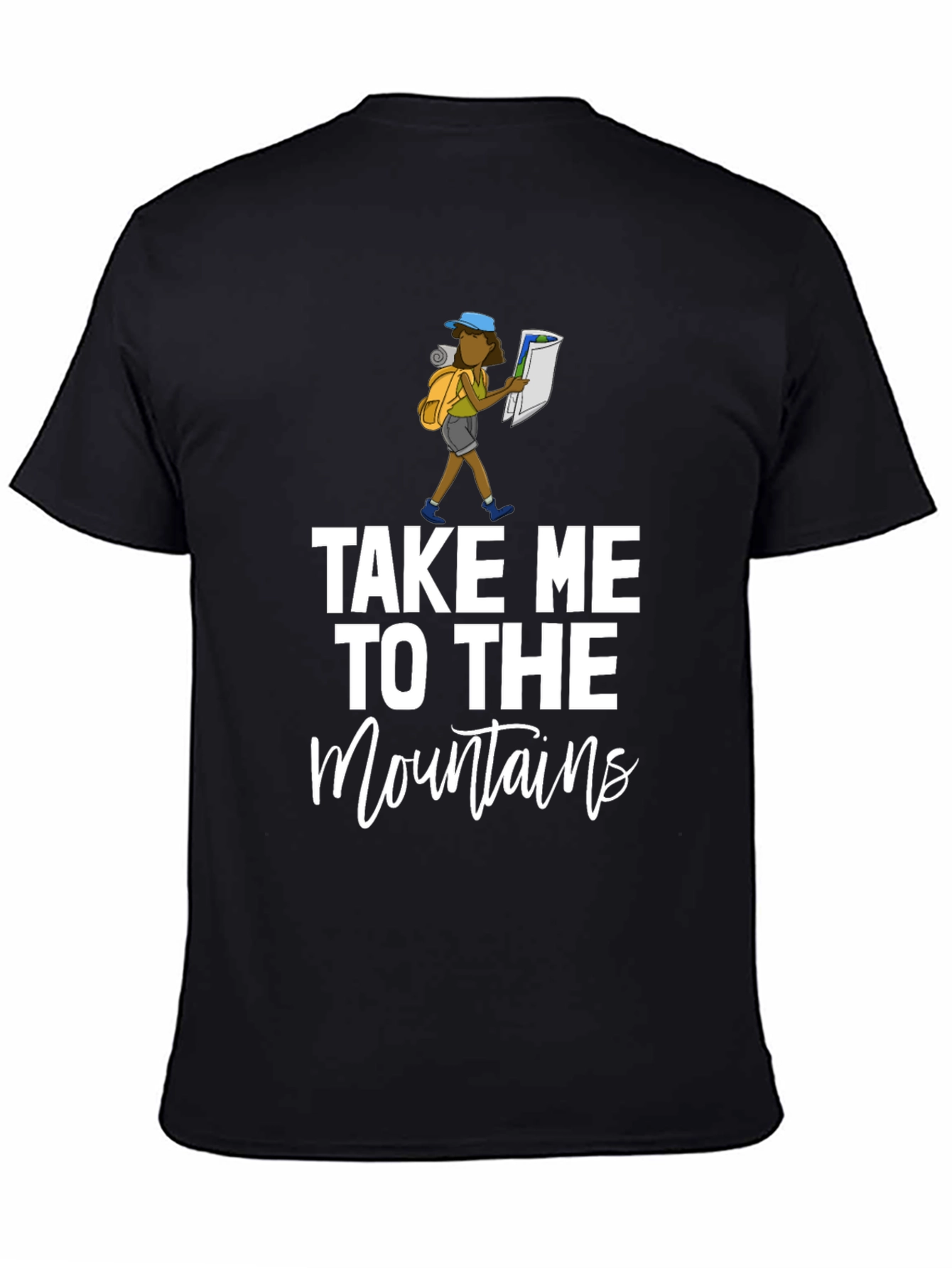 Take Me to the Mountains Black Graphic Tee
