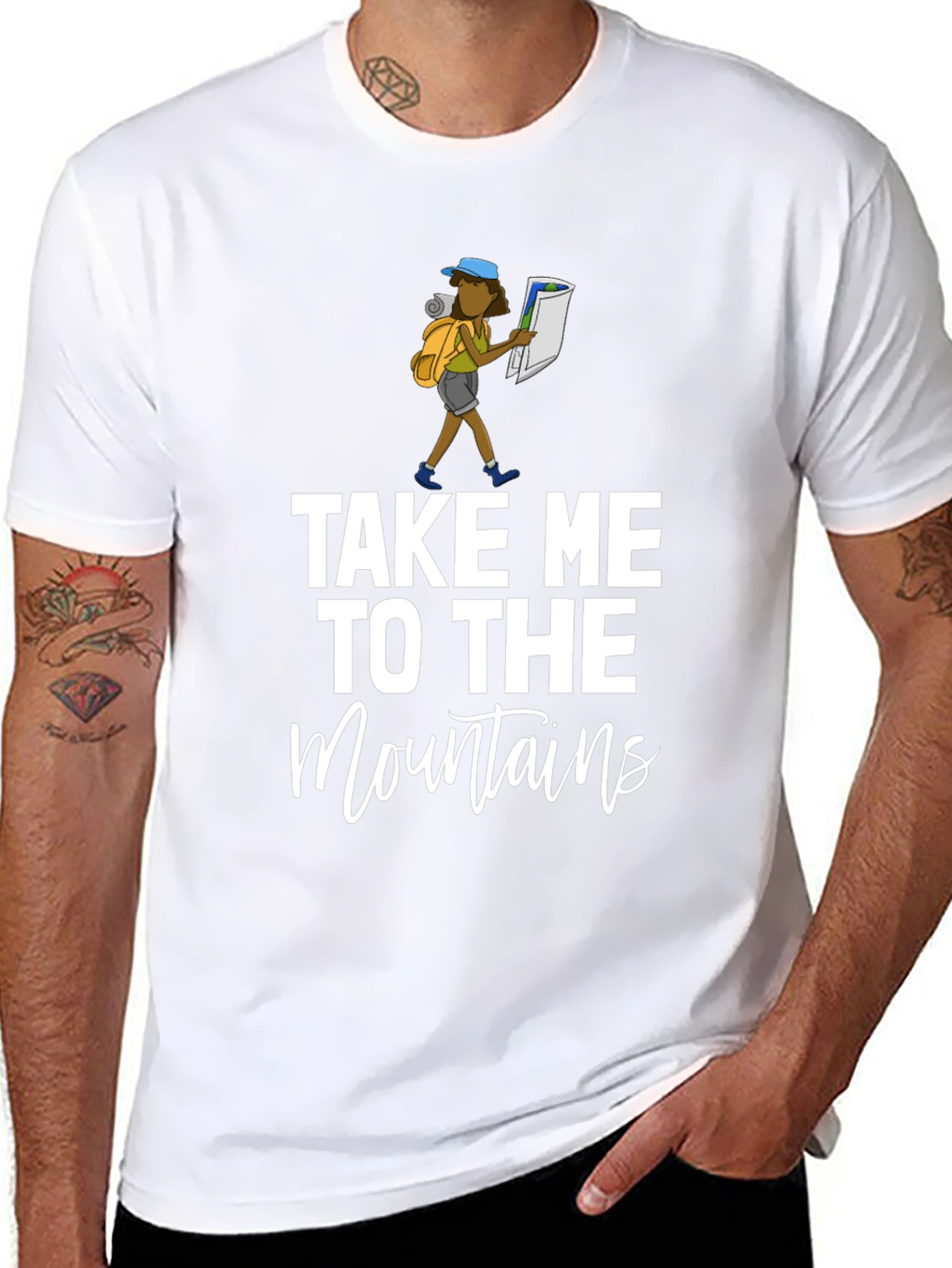 Take Me to the Mountains Black Graphic Tee