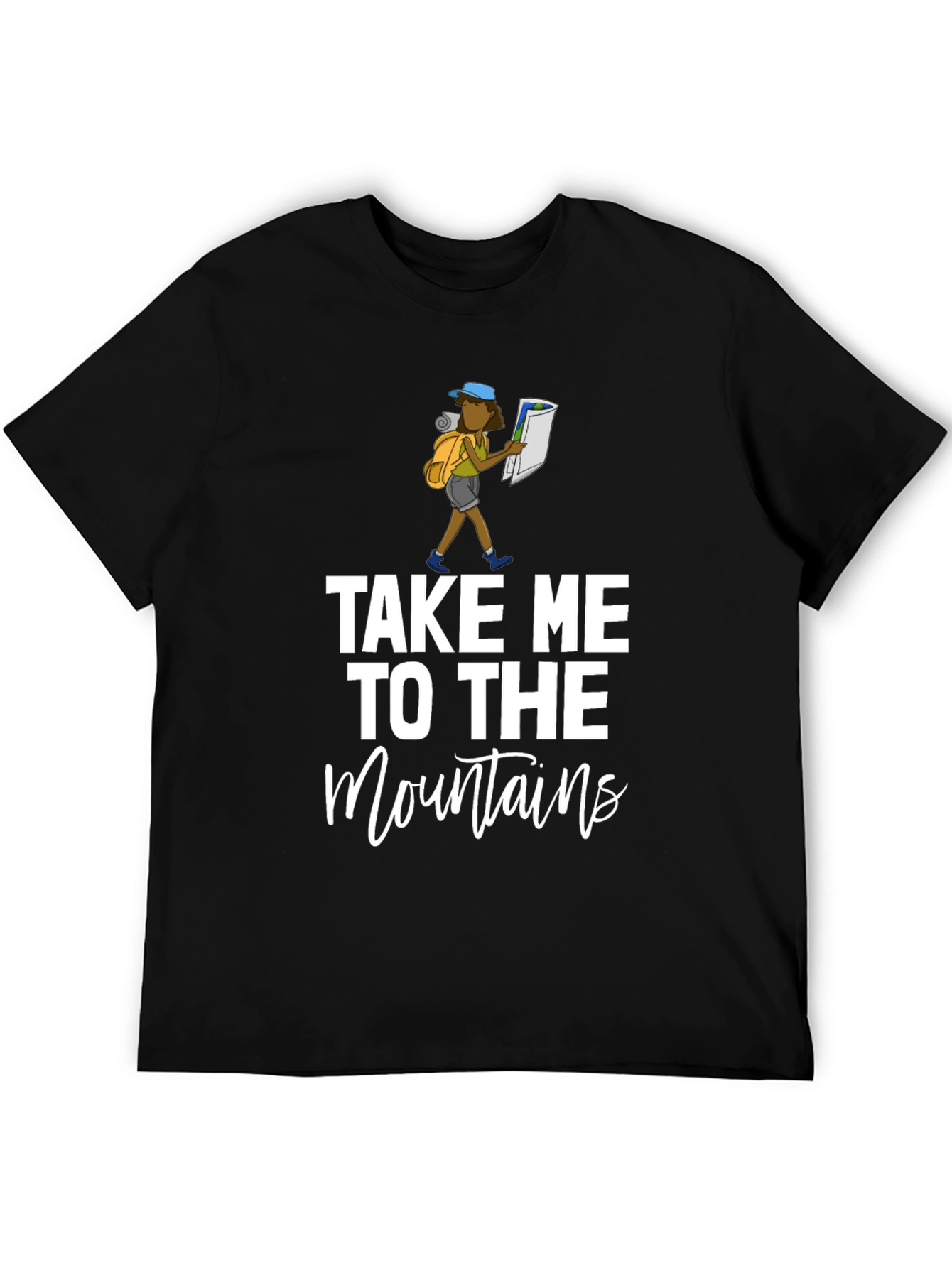 Take Me to the Mountains Black Graphic Tee