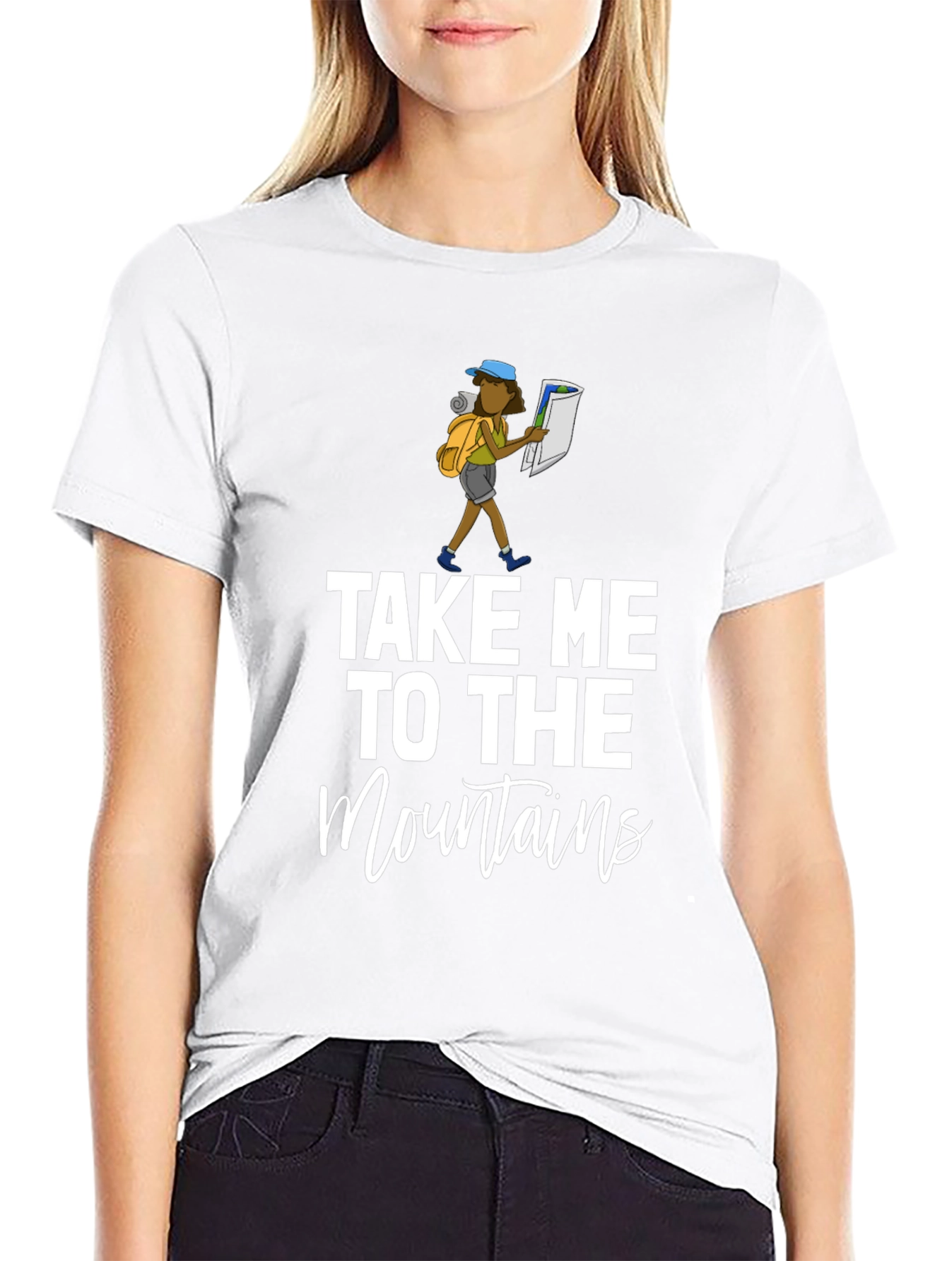 Take Me to the Mountains Black Graphic Tee