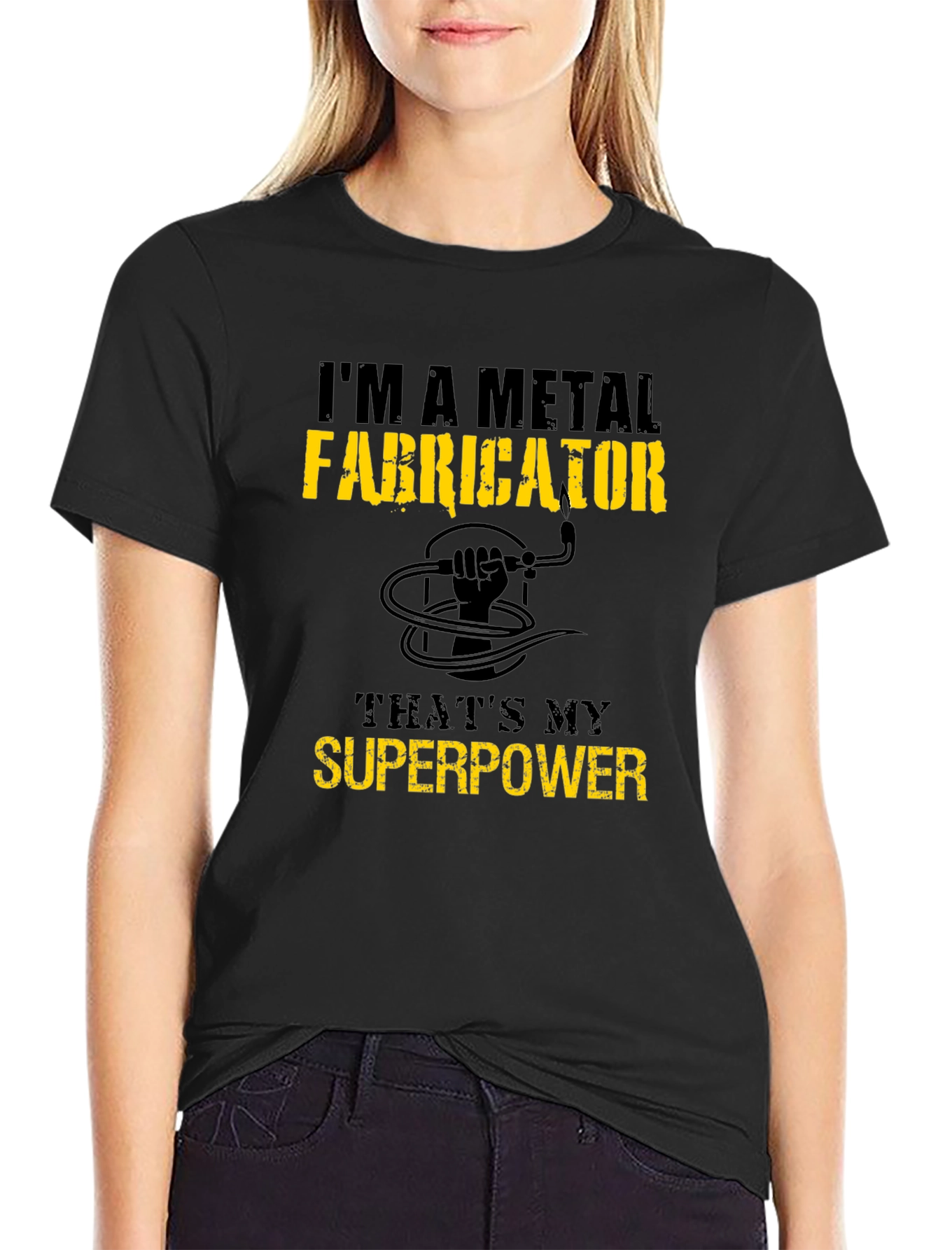 Metal Fabricator Superpower T-Shirt - Black