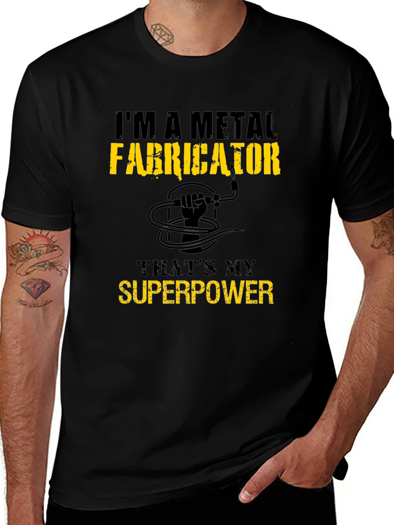 Metal Fabricator Superpower T-Shirt - Black