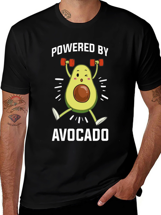 Powered by Avocado Black T-Shirt