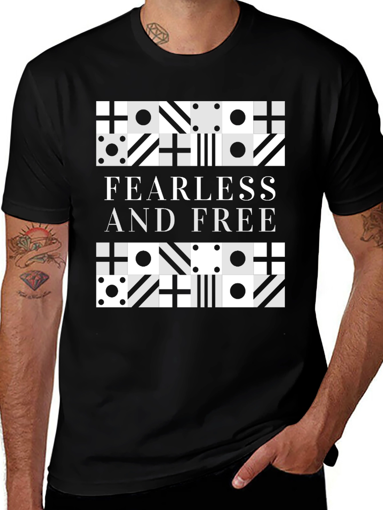 Fearless and Free Graphic Tee - Stylish Unisex Shirt