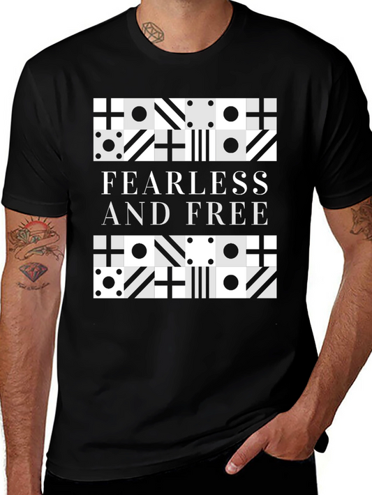 Fearless and Free Graphic Tee - Stylish Unisex Shirt