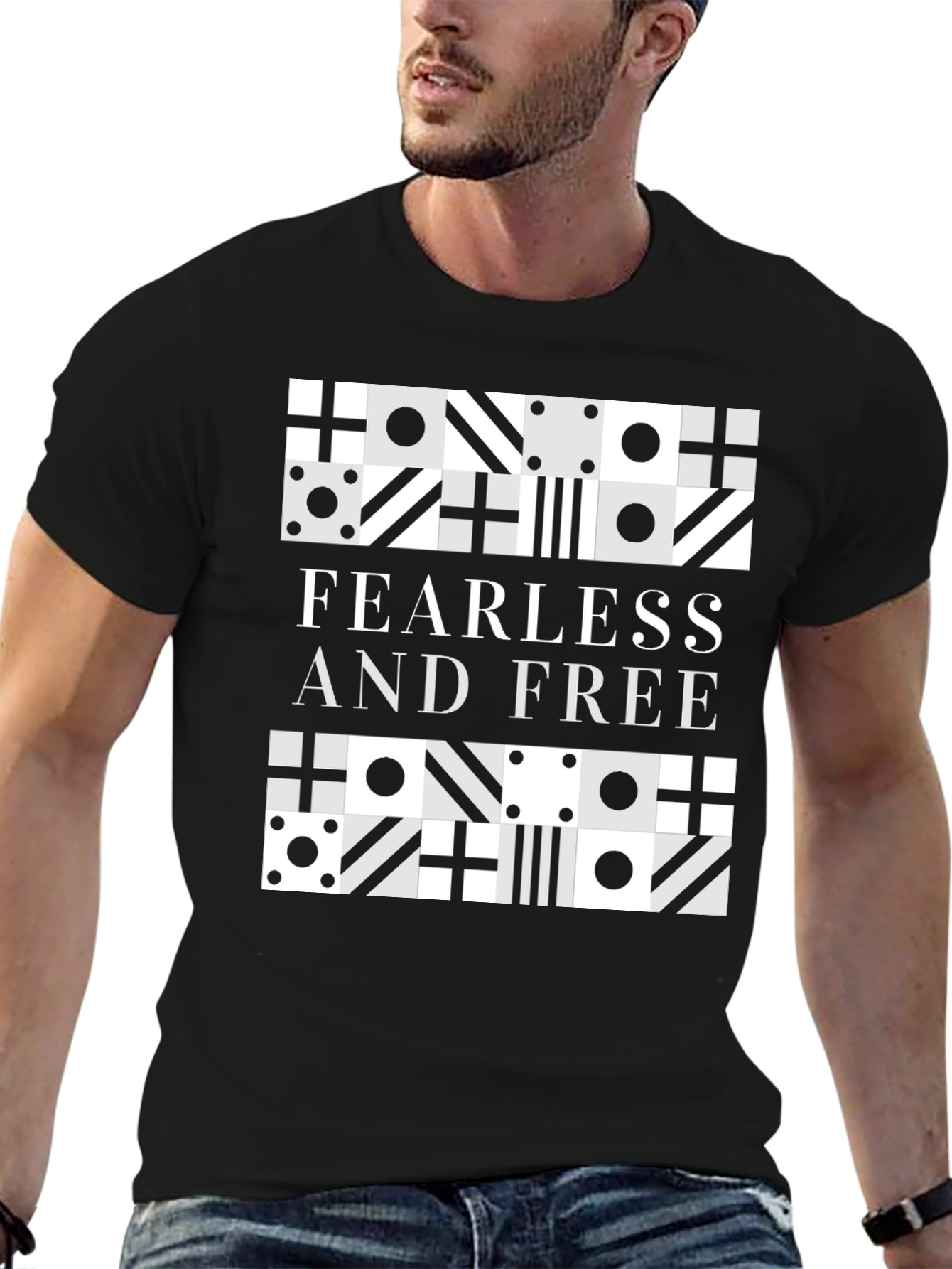Fearless and Free Graphic Tee - Stylish Unisex Shirt
