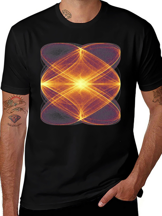 Abstract Geometric Black T-Shirt