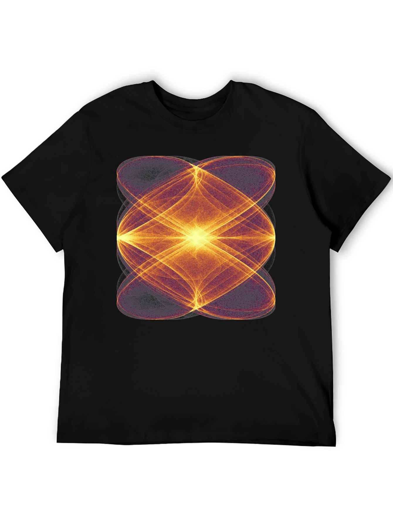Abstract Geometric Black T-Shirt