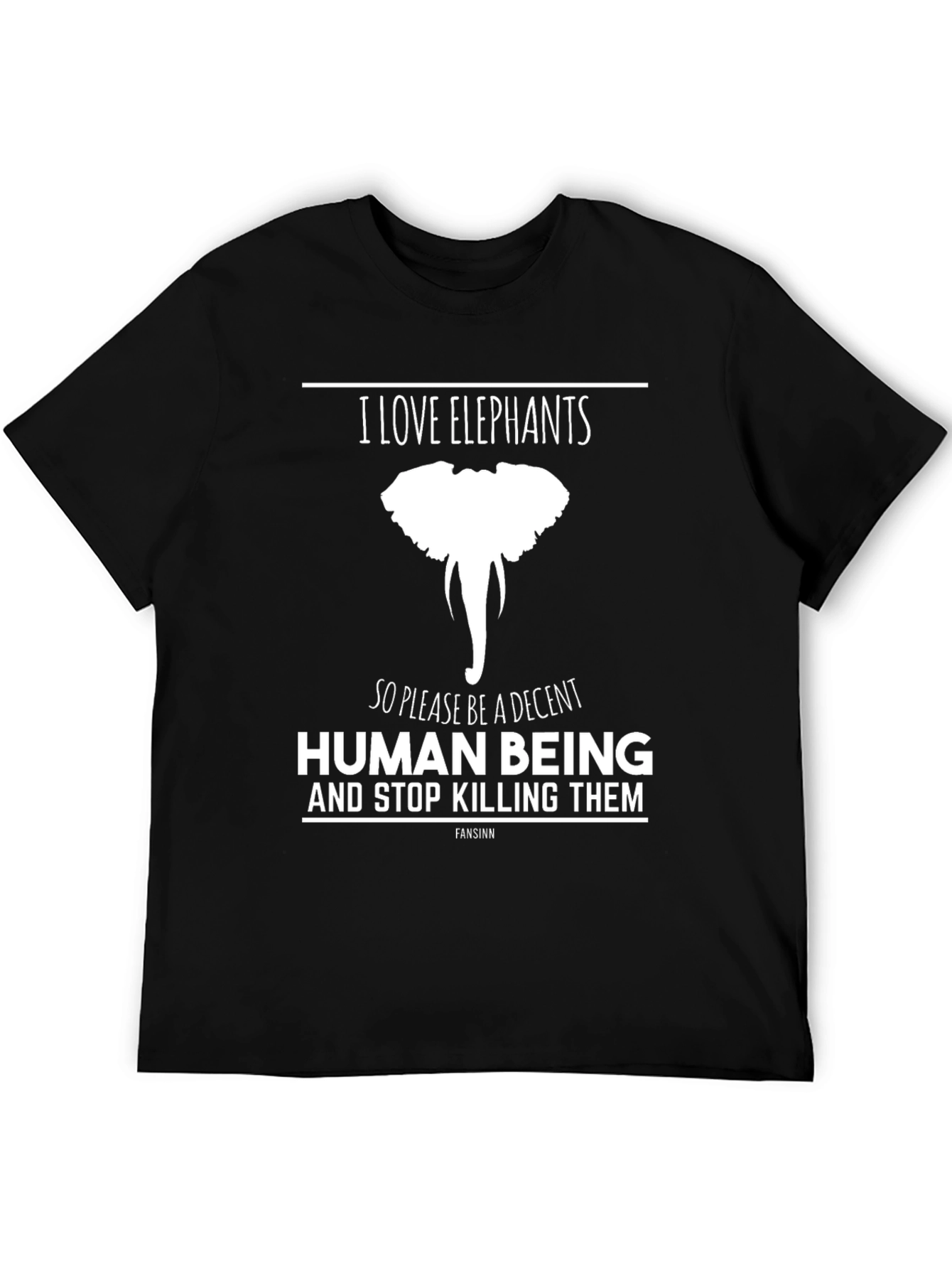I Love Elephants Graphic Tee - Save the Elephants!