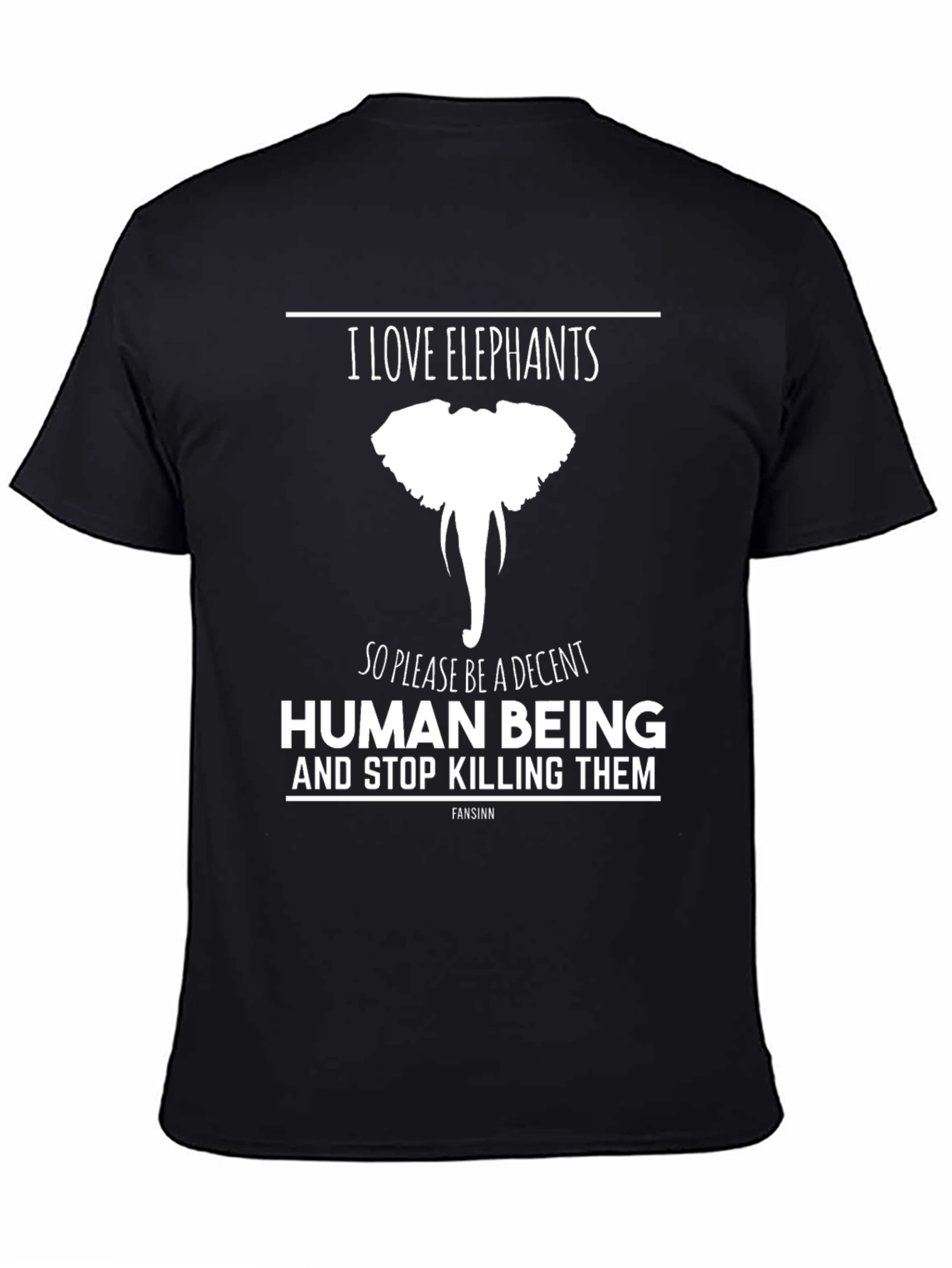 I Love Elephants Graphic Tee - Save the Elephants!