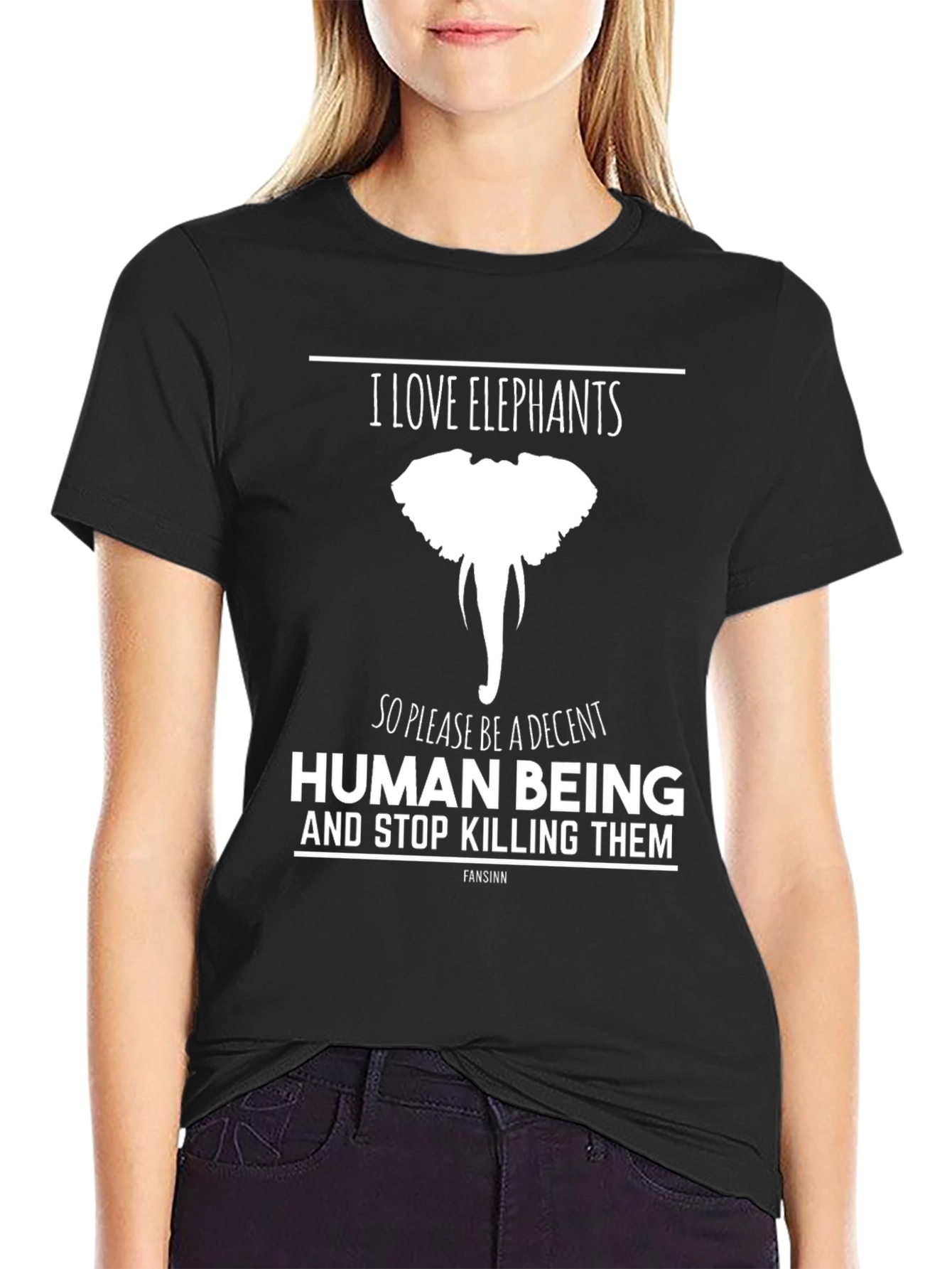 I Love Elephants Graphic Tee - Save the Elephants!