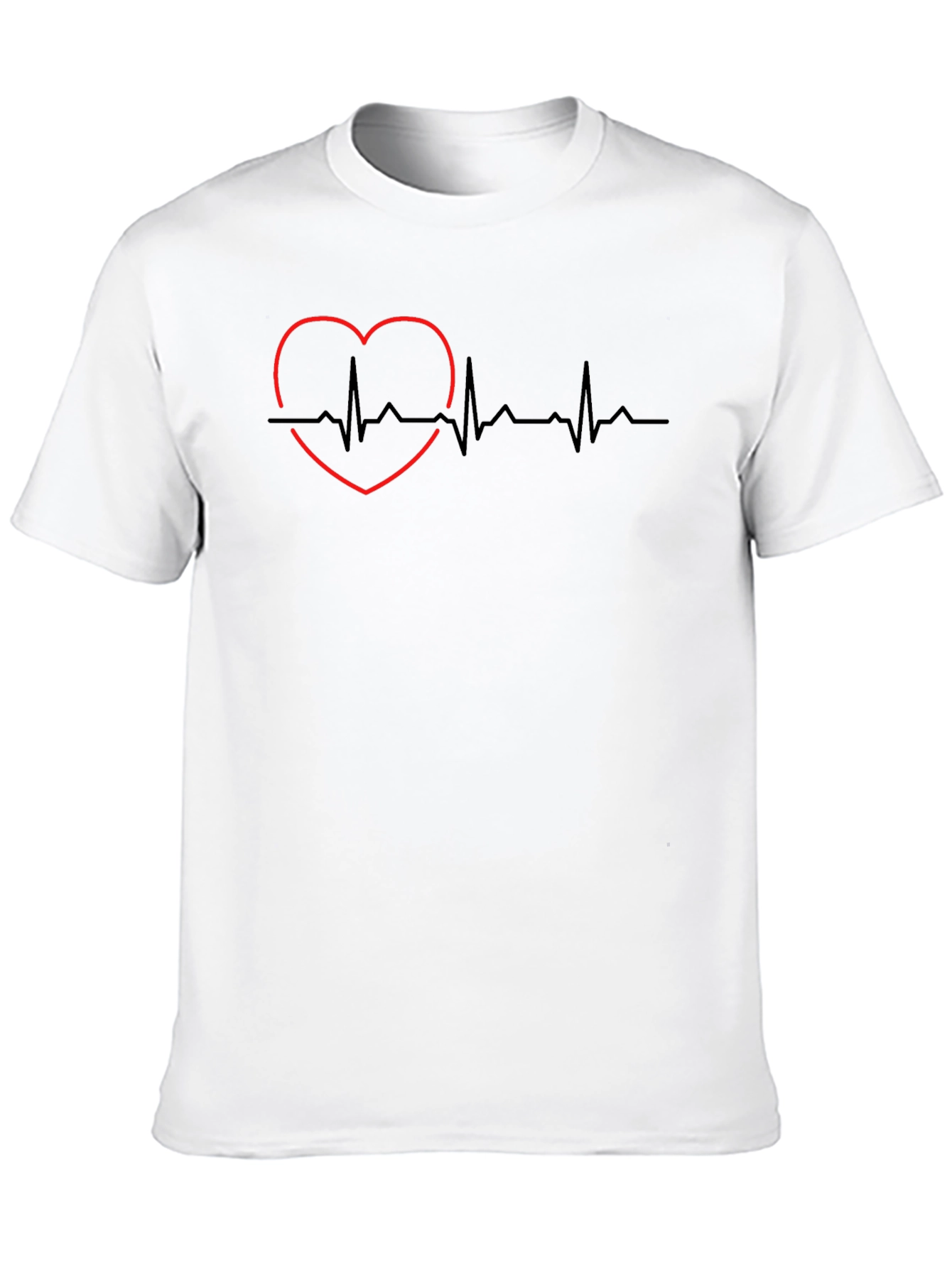 Heartbeat Heart Love Graphic T-Shirt
