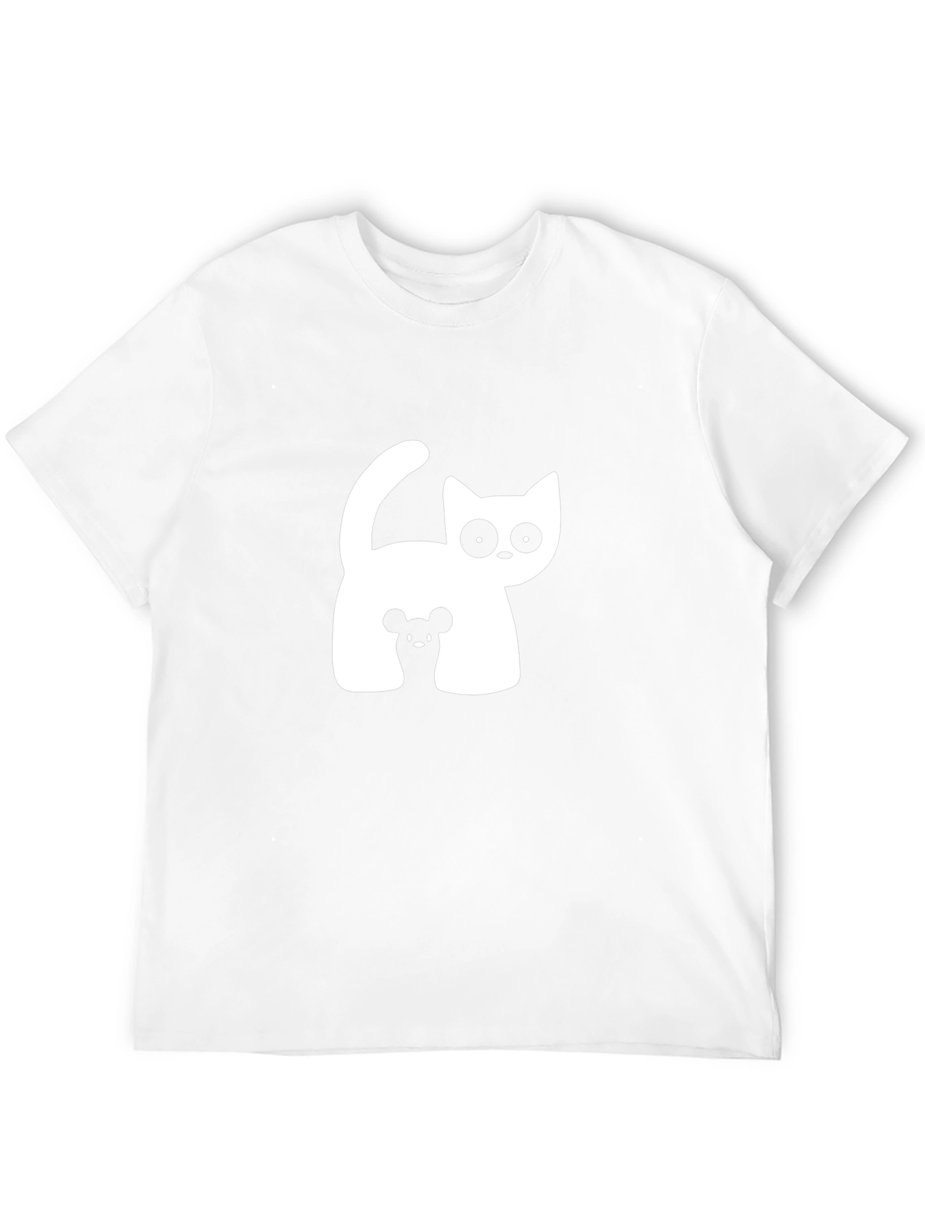 Cat and Mouse Graphic Tee - Black