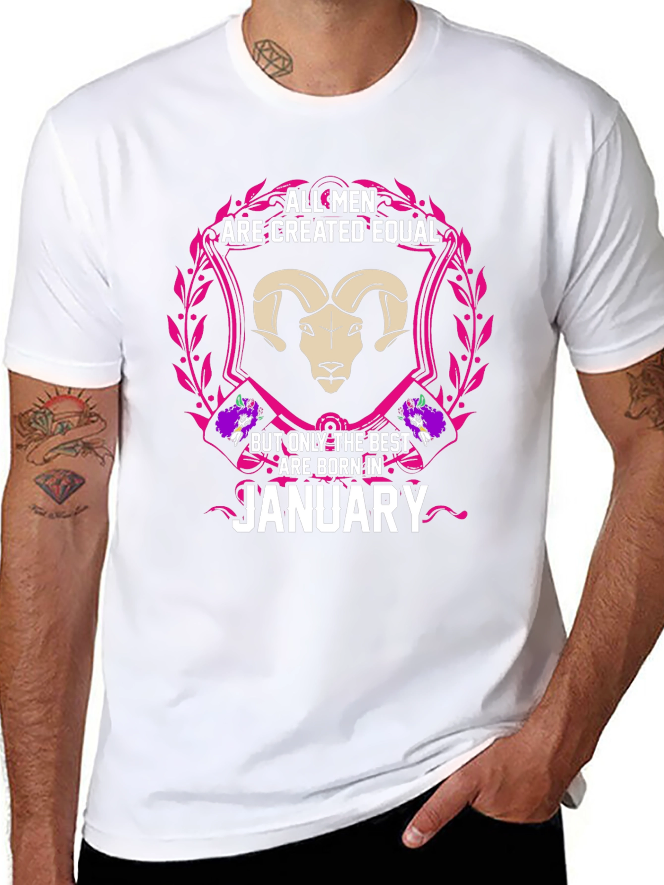 January Born Mens Graphic Tee