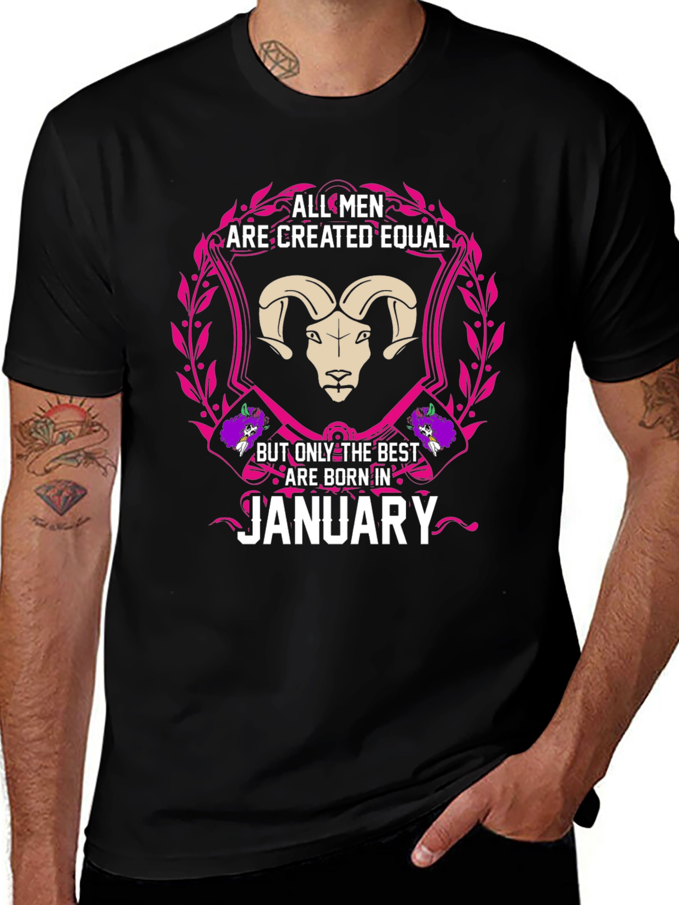 January Born Mens Graphic Tee