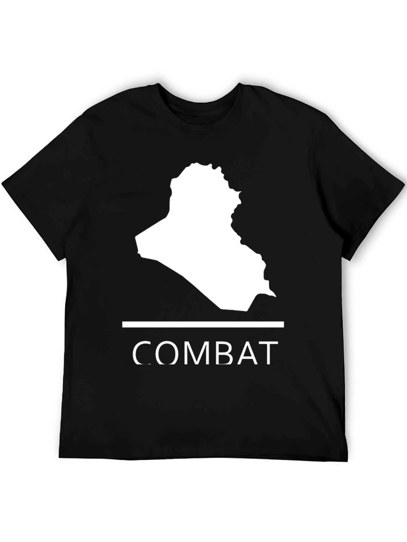 Combat Iraq Map Graphic T-Shirt - Mens