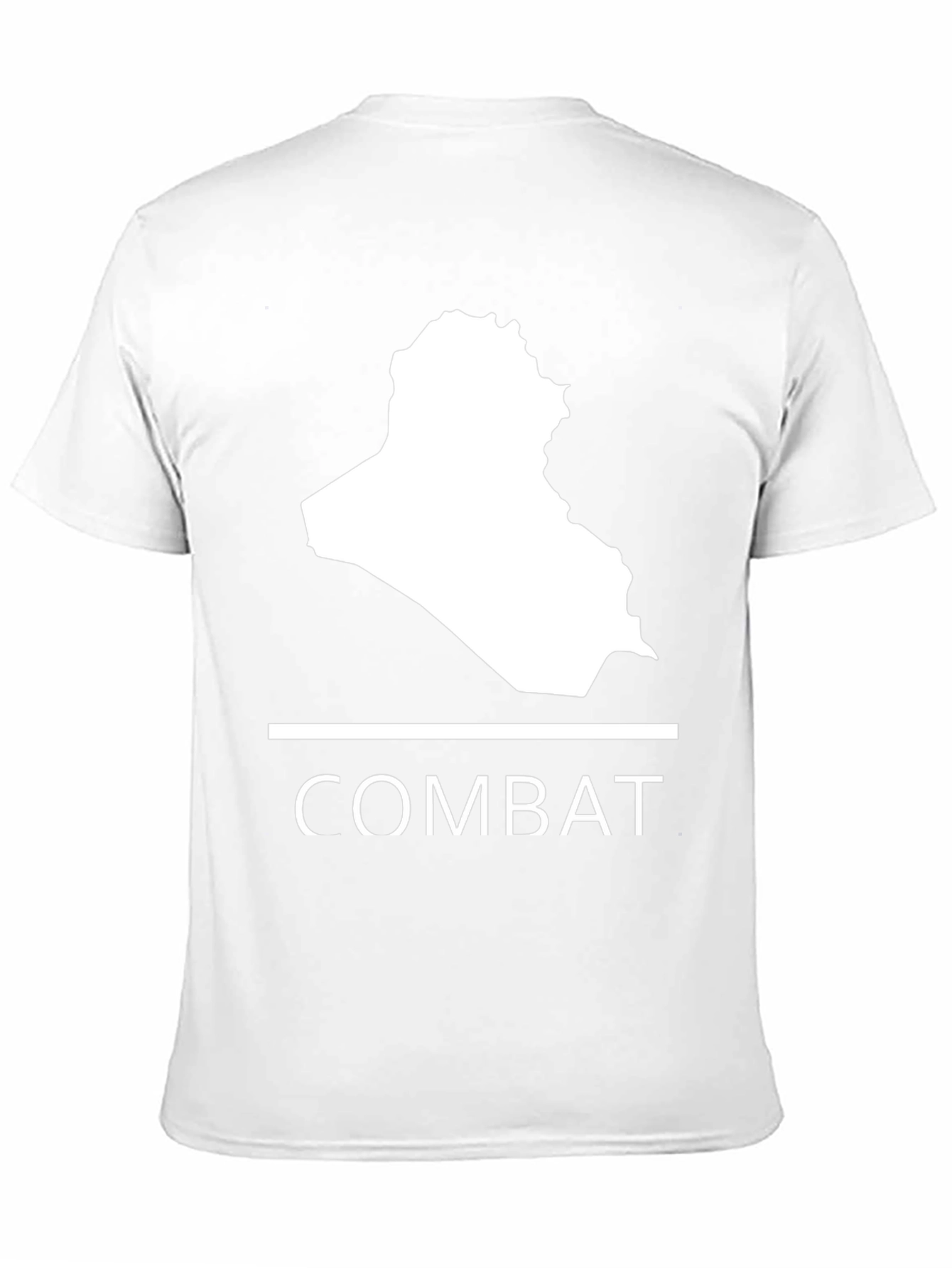 Combat Iraq Map Graphic T-Shirt - Mens