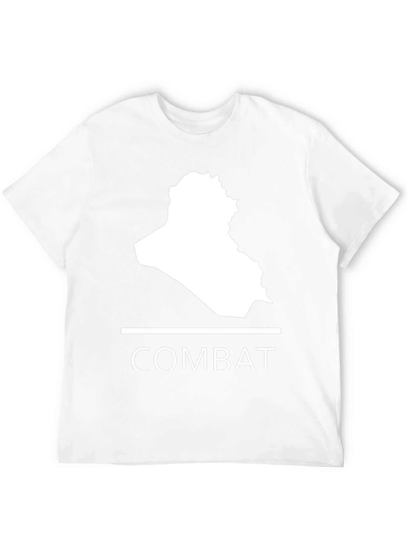 Combat Iraq Map Graphic T-Shirt - Mens