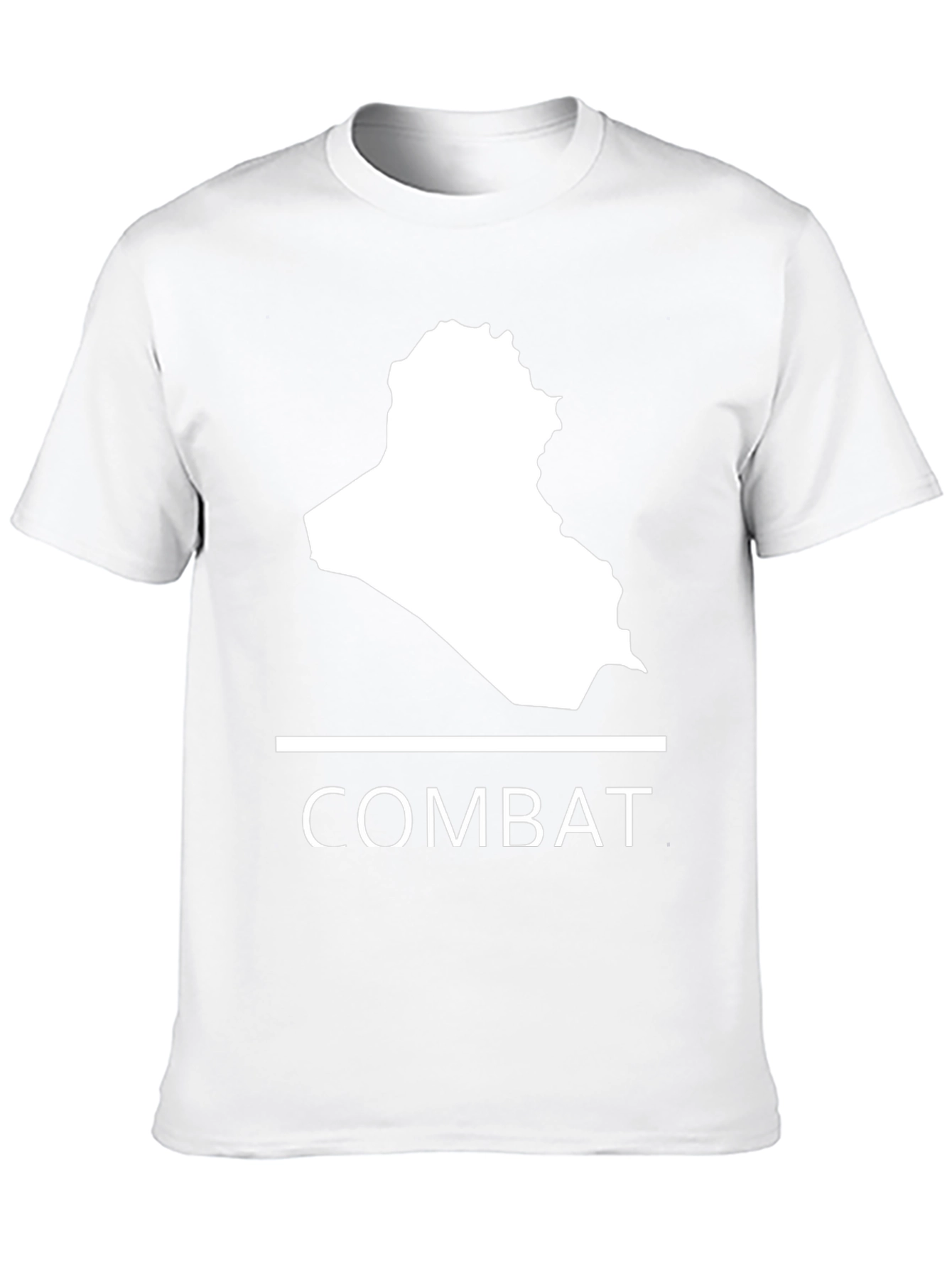 Combat Iraq Map Graphic T-Shirt - Mens