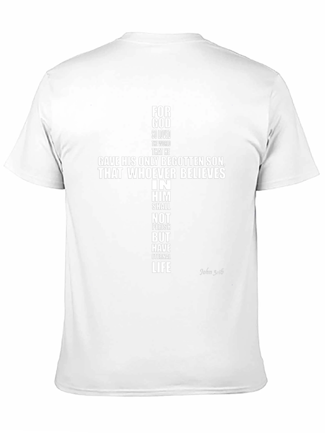 Faith-Based T-Shirt: John 3:16 Cross Design