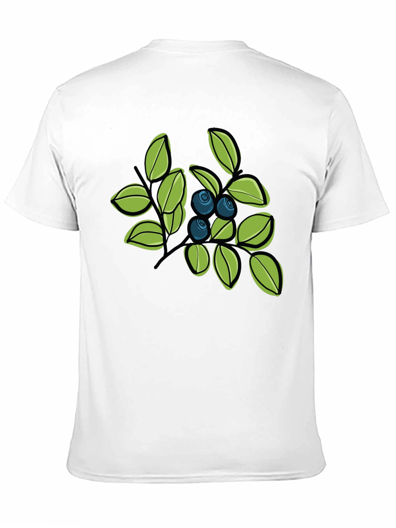 Blueberry Branch Graphic Tee - Stylish Casual Wear