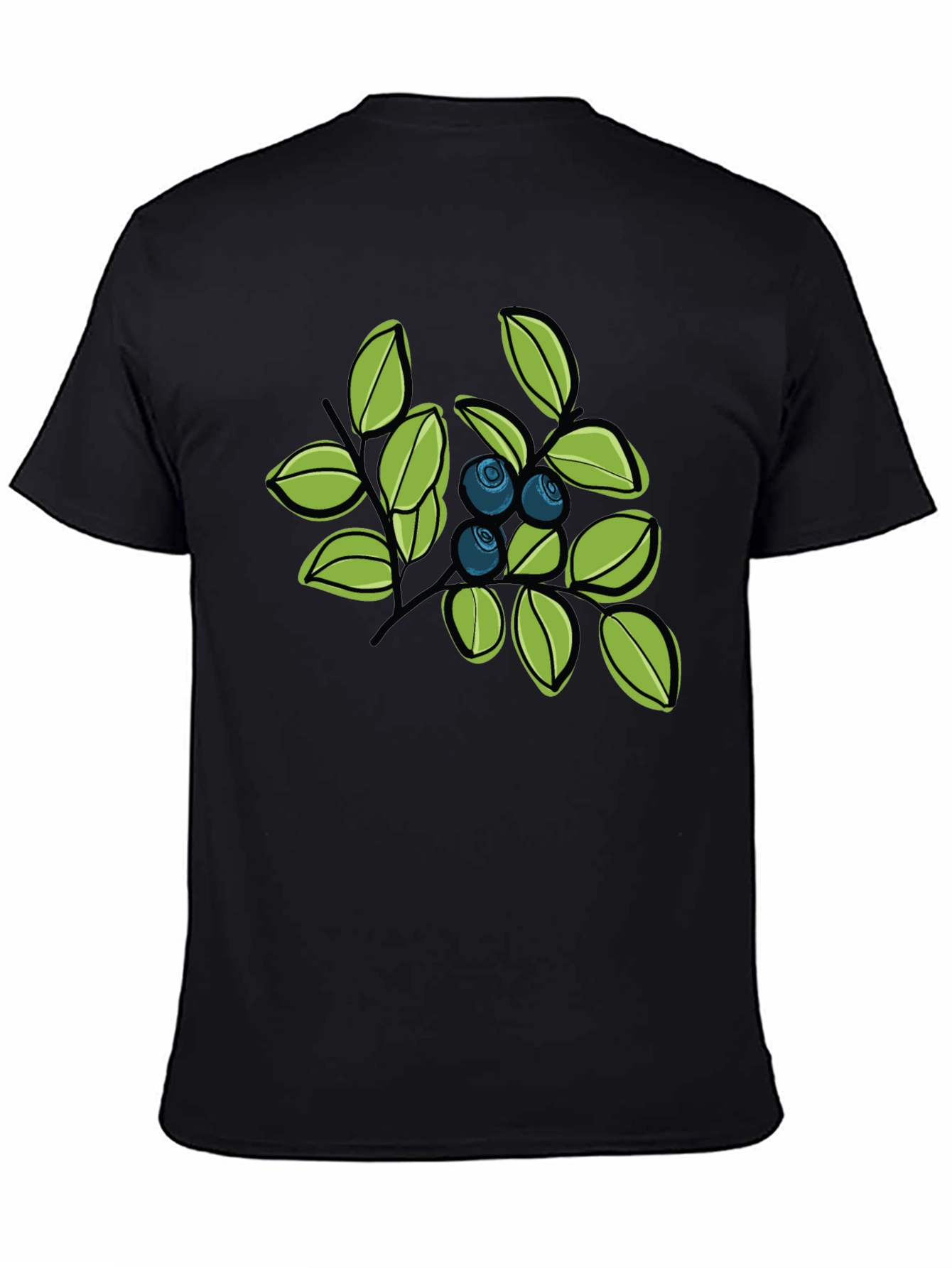 Blueberry Branch Graphic Tee - Stylish Casual Wear