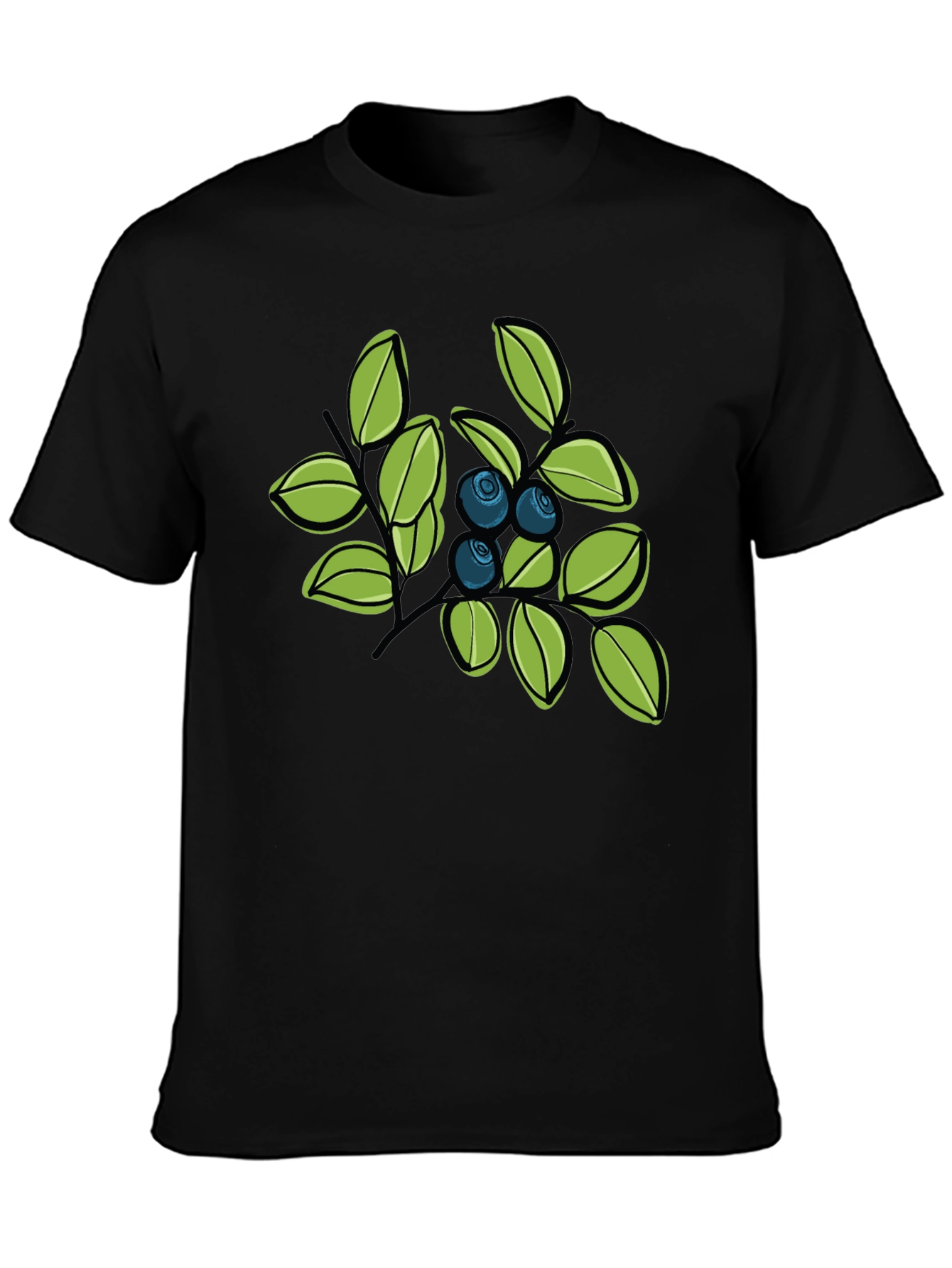 Blueberry Branch Graphic Tee - Stylish Casual Wear