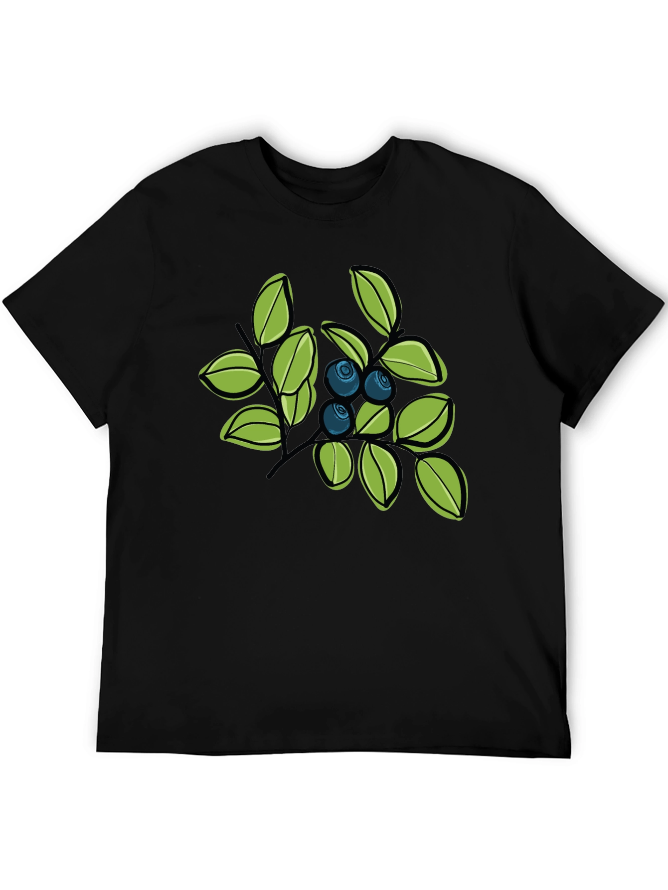 Blueberry Branch Graphic Tee - Stylish Casual Wear