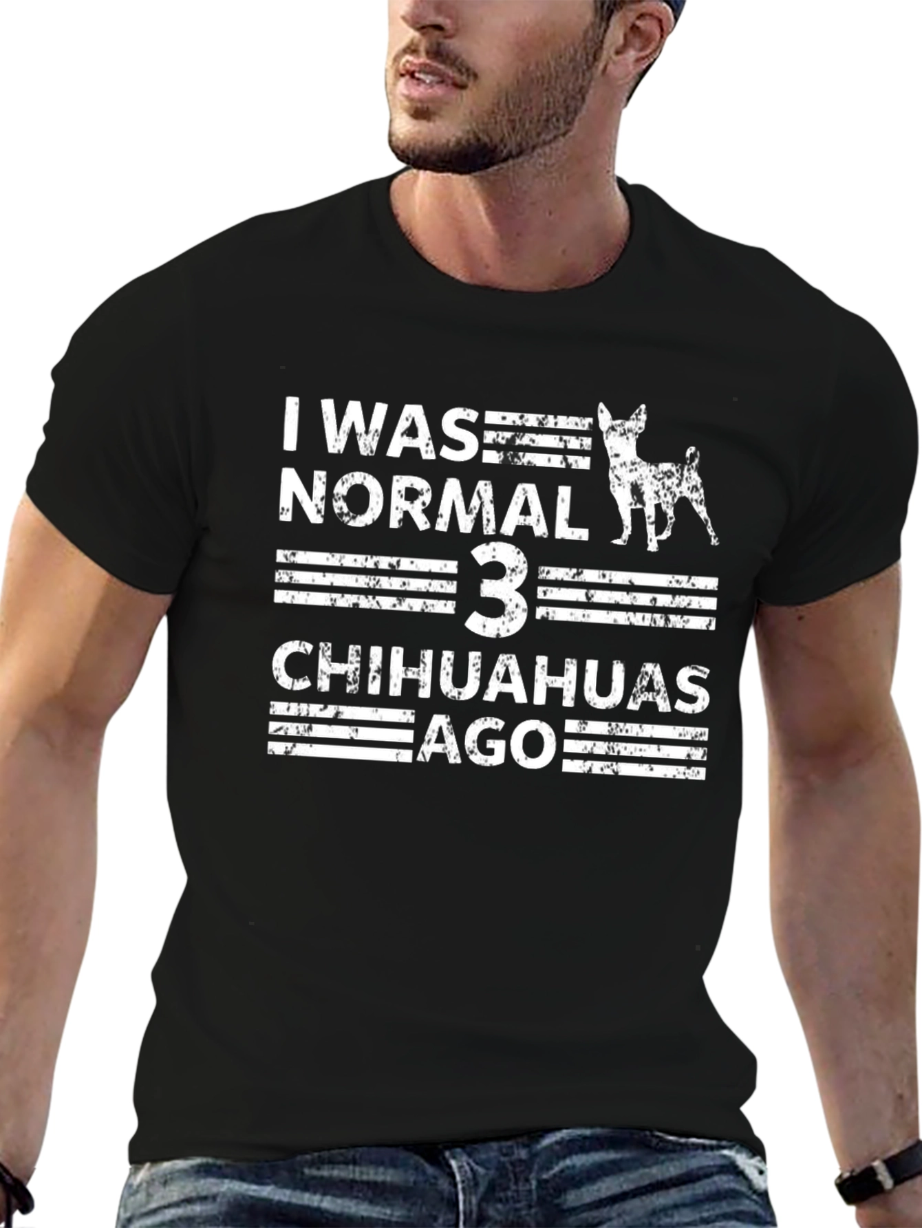 I Was Normal 3 Chihuahuas Ago T-Shirt