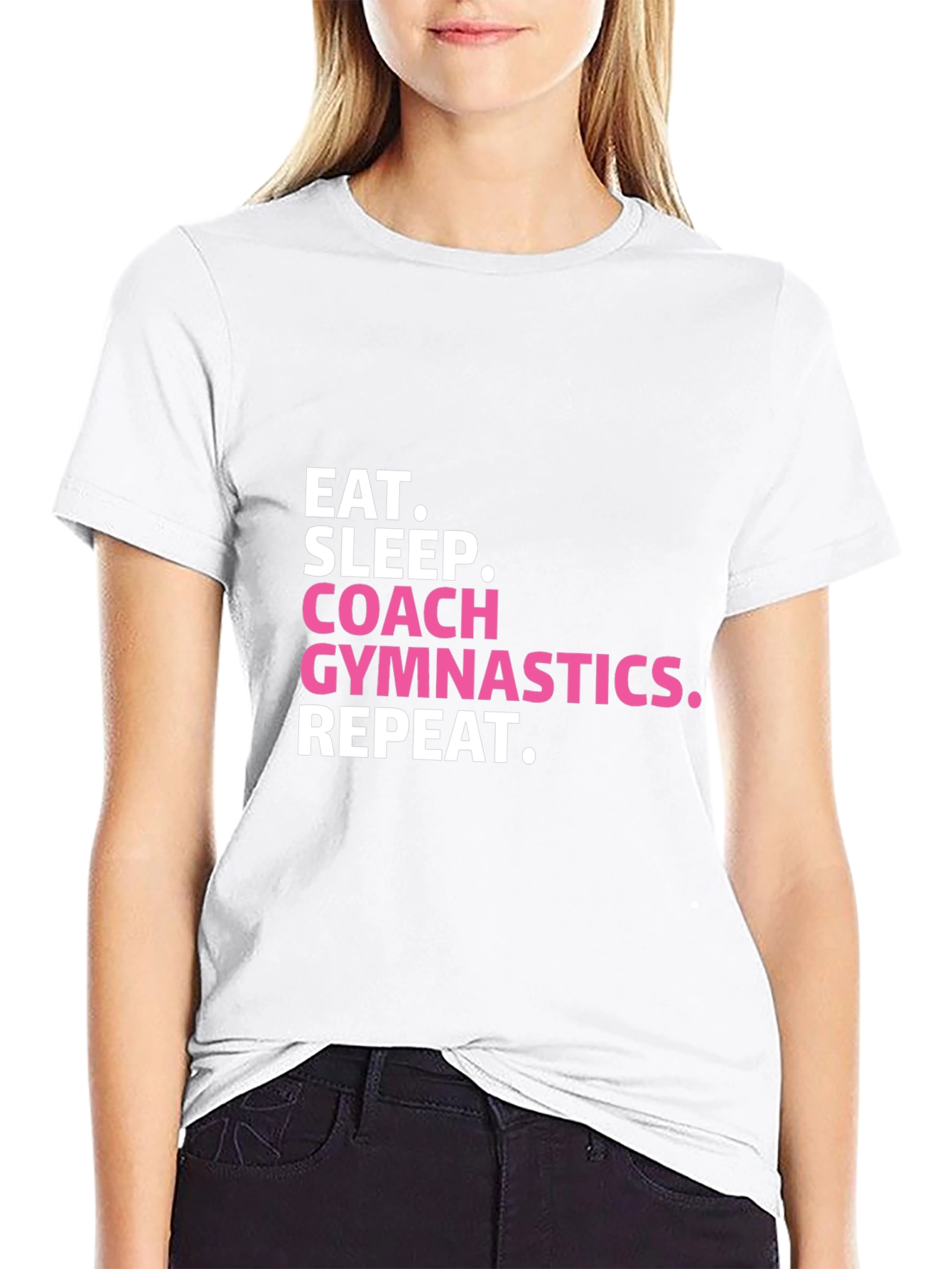 Eat Sleep Coach Gymnastics Repeat T-Shirt