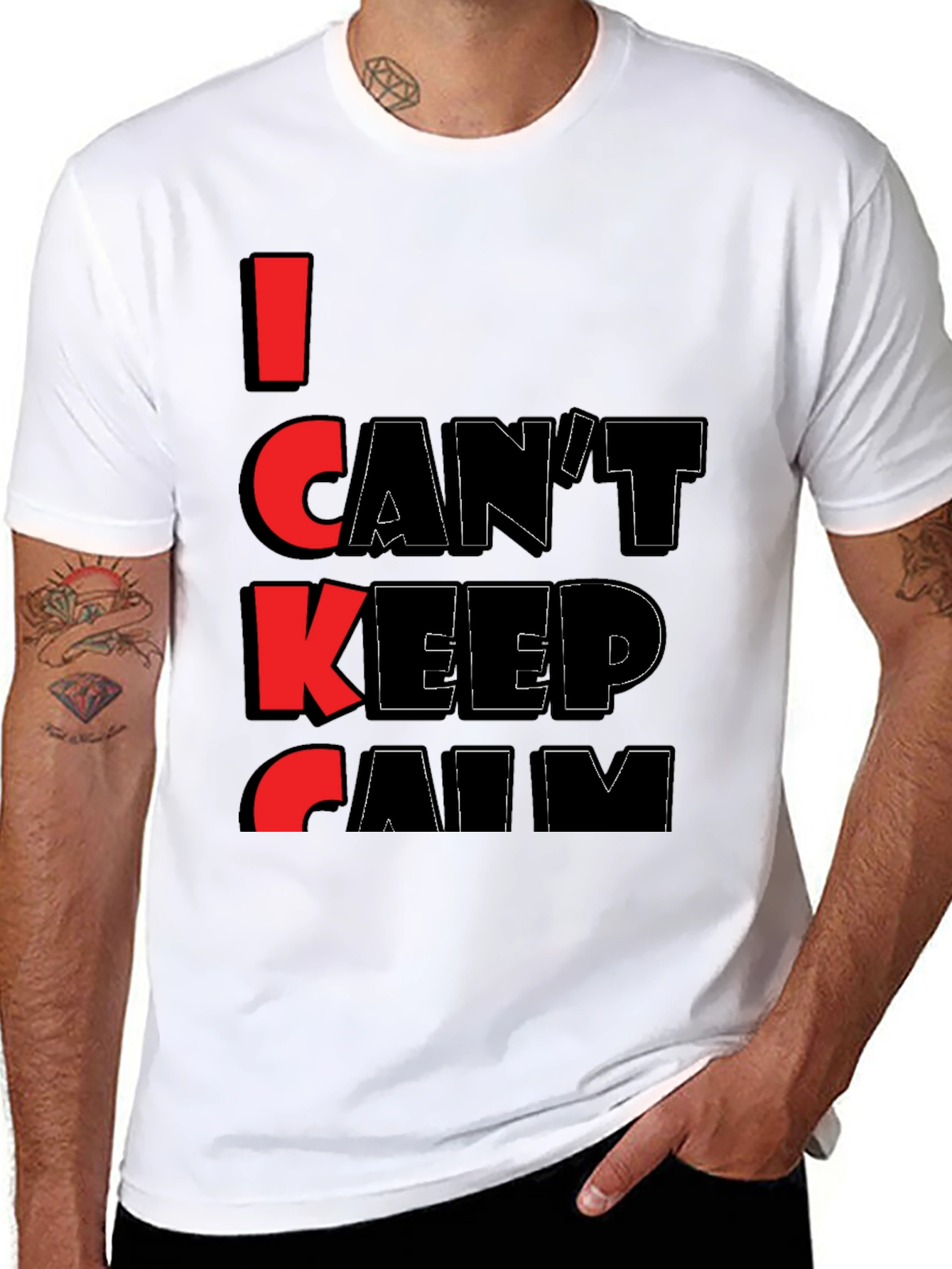 I Cant Keep Calm Graphic Tee - Black T-Shirt